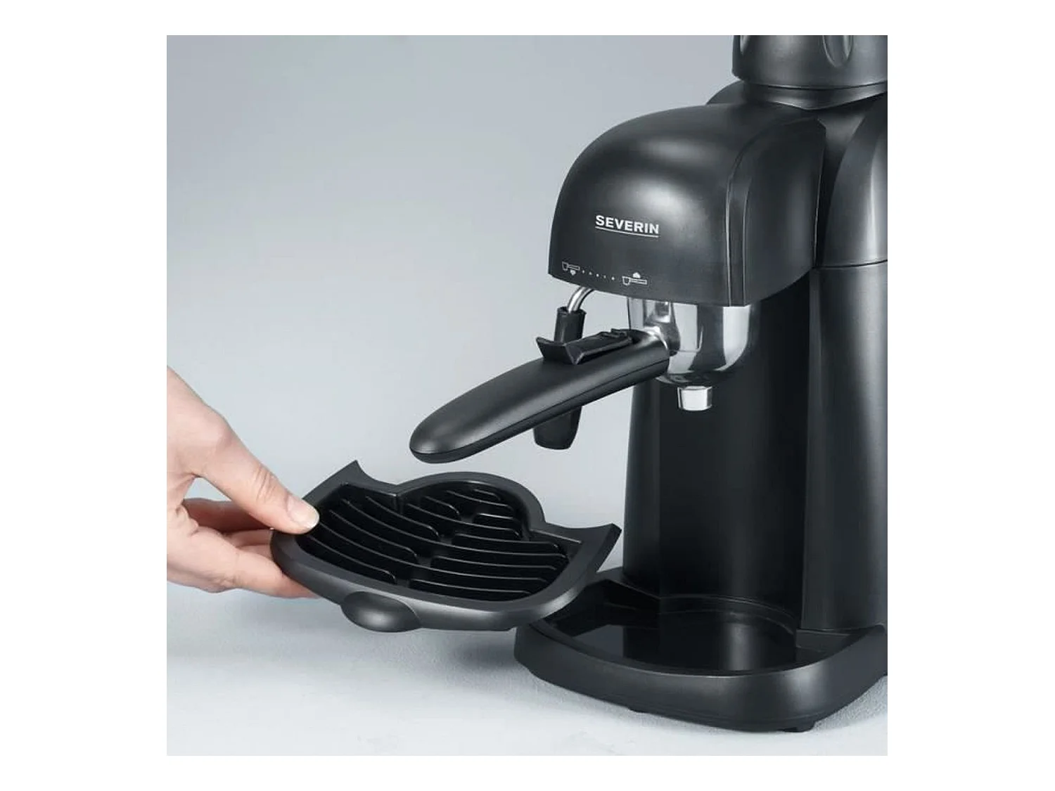 Klassische Espressomaschine – Schwarz