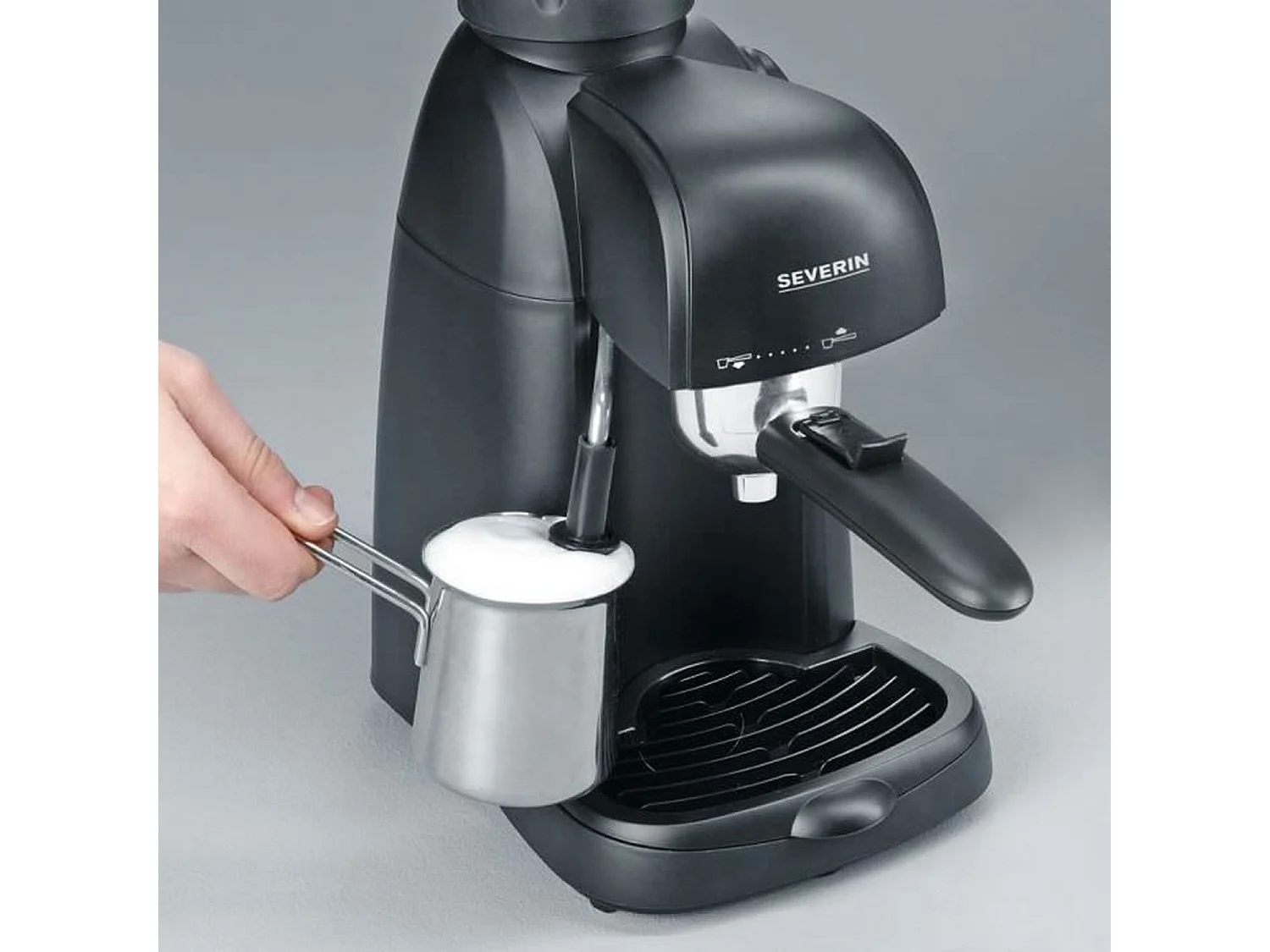 Klassische Espressomaschine – Schwarz