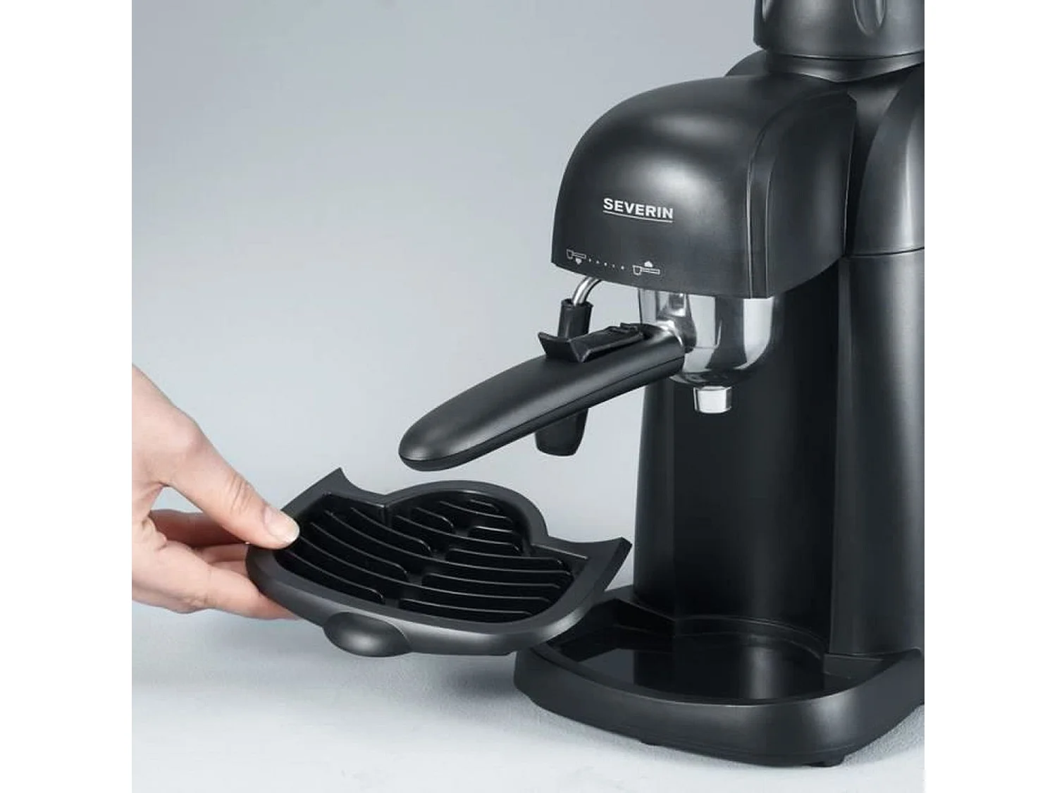 Klassische Espressomaschine – Schwarz