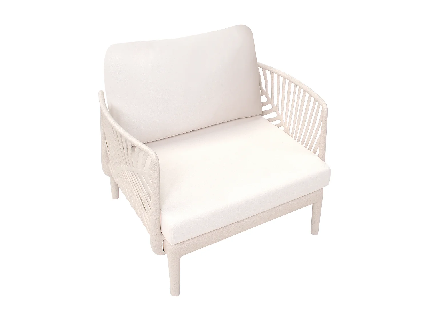 Fauteuil de jardin SATURNIA Beige clair