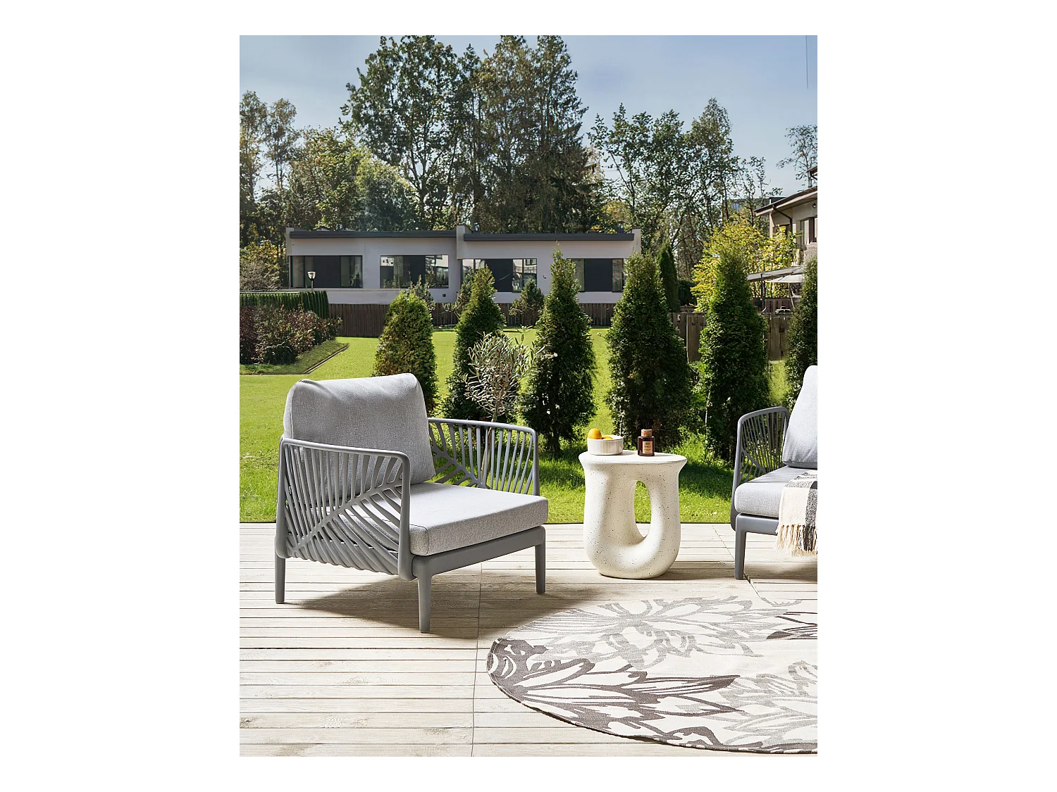 Fauteuil de jardin SATURNIA Gris