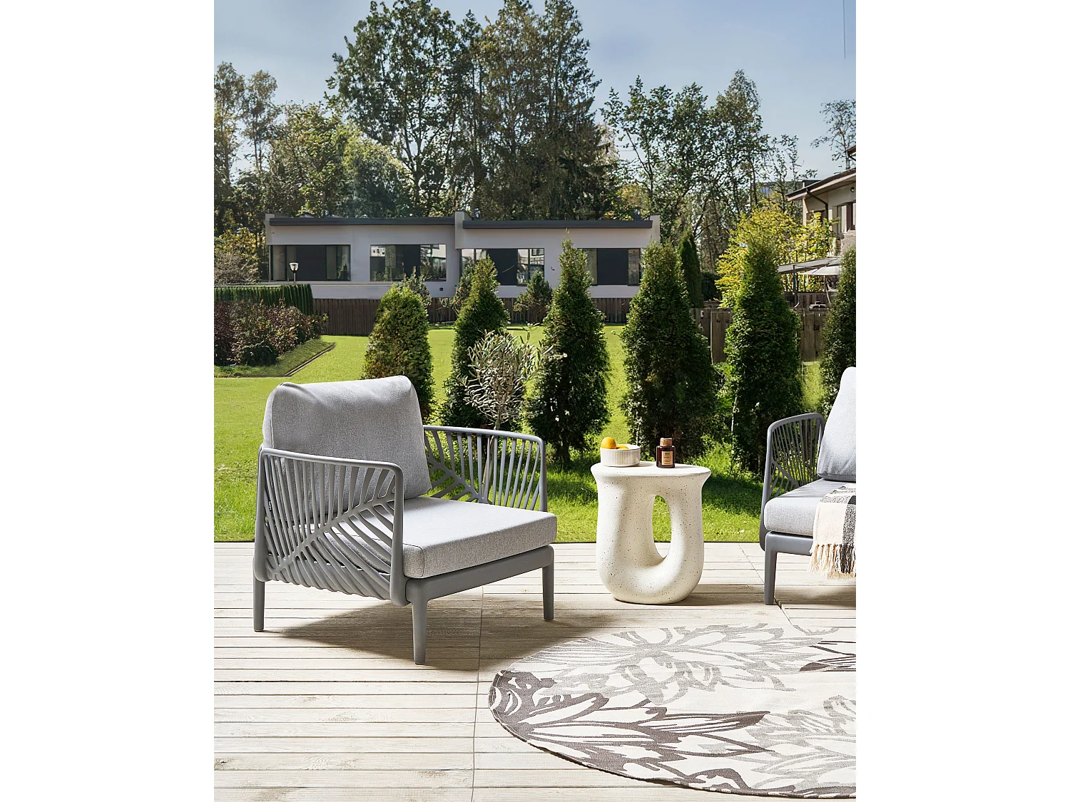 Fauteuil de jardin SATURNIA Gris