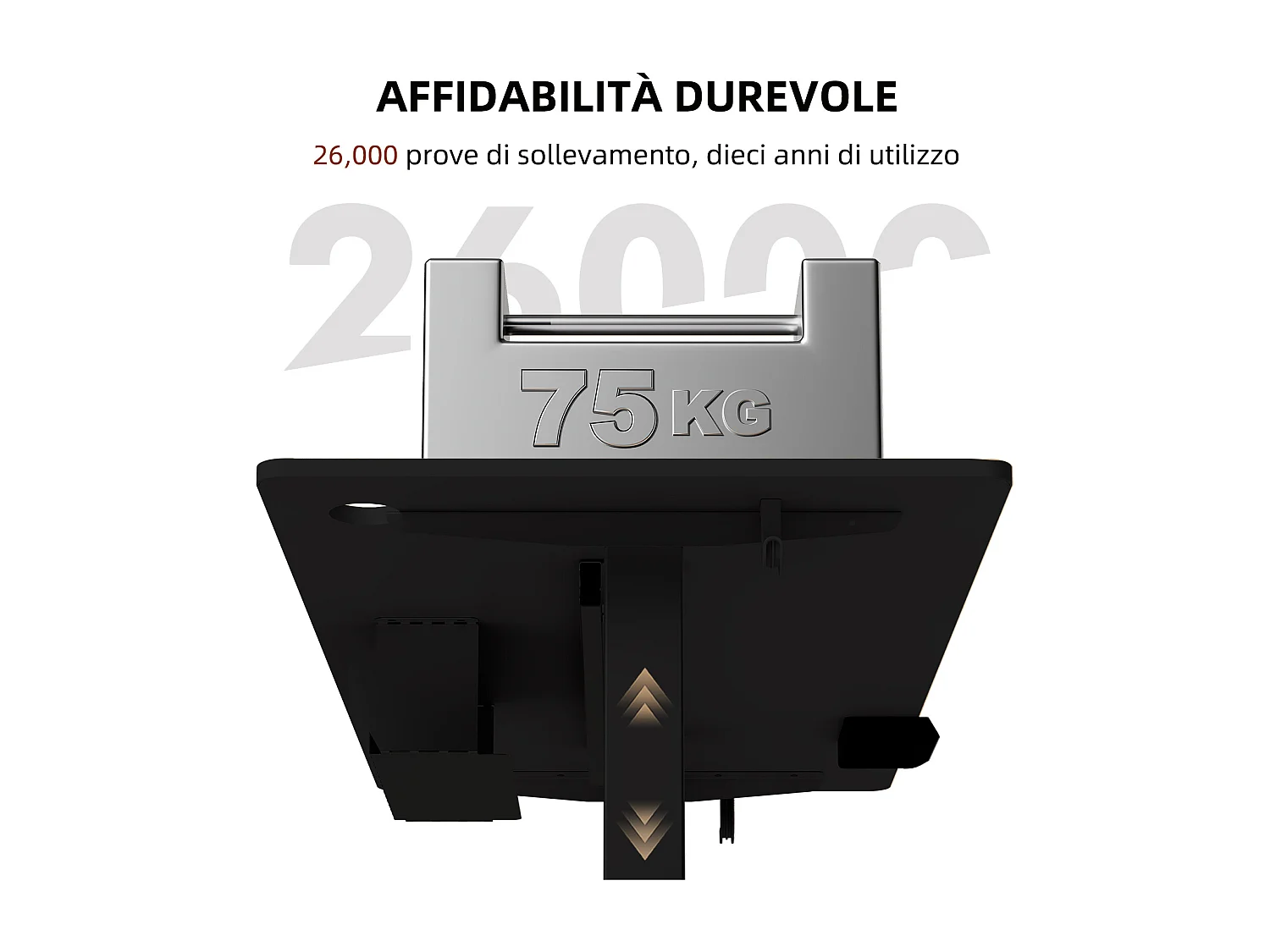Scrivania elettrica regolabile in piedi e da seduti 140x70 cm–Altezza regolabile – Memoria e sistema anti-collisione – Porte USB-A e Tipo-C – Colore nero
