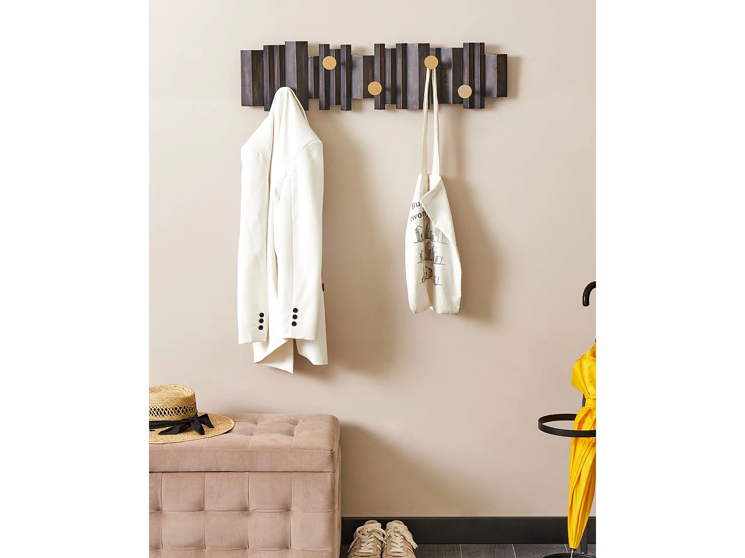 Porte-manteau mural ZILLAH Noir