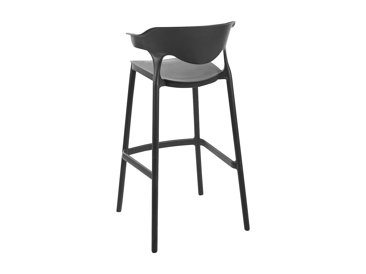 Lot de 2 chaises de bar de jardin GUBBIO Noir