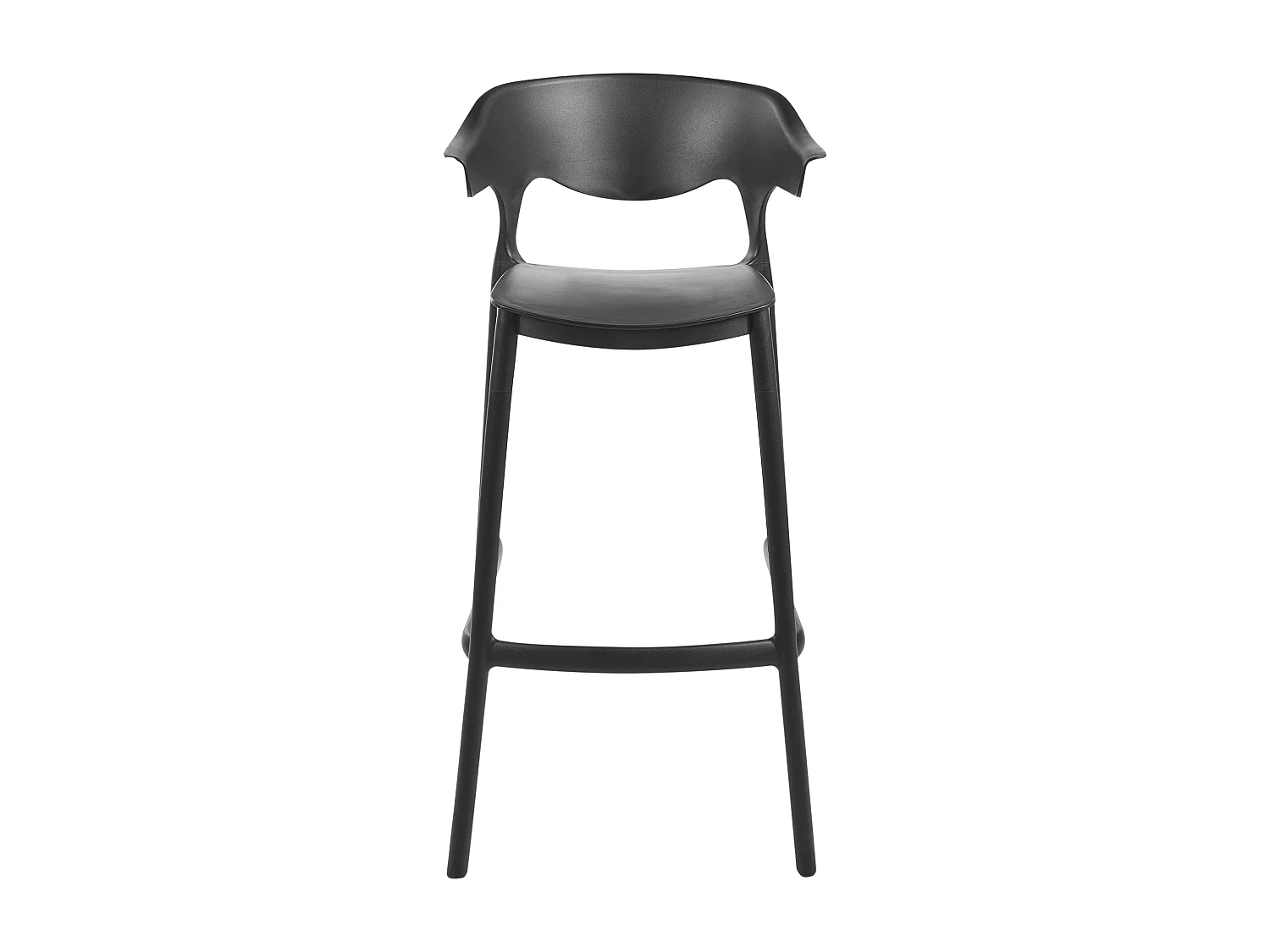 Lot de 2 chaises de bar de jardin GUBBIO Noir