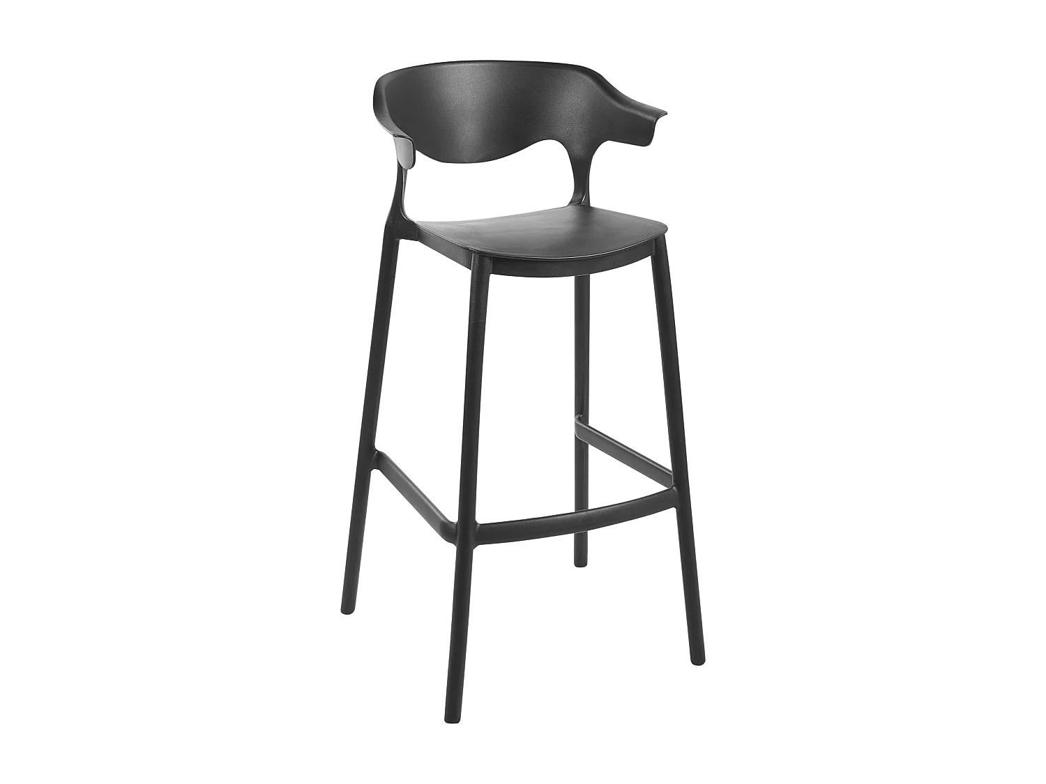 Lot de 2 chaises de bar de jardin GUBBIO Noir