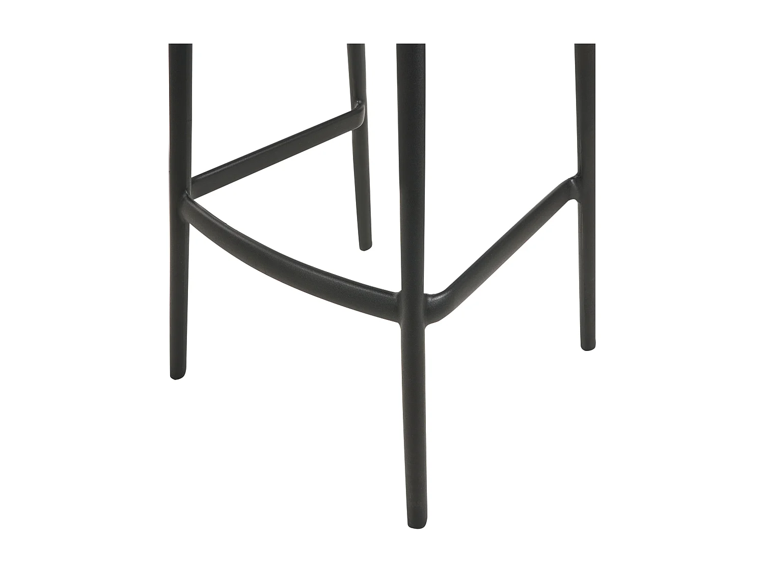 Lot de 2 chaises de bar de jardin GUBBIO Noir