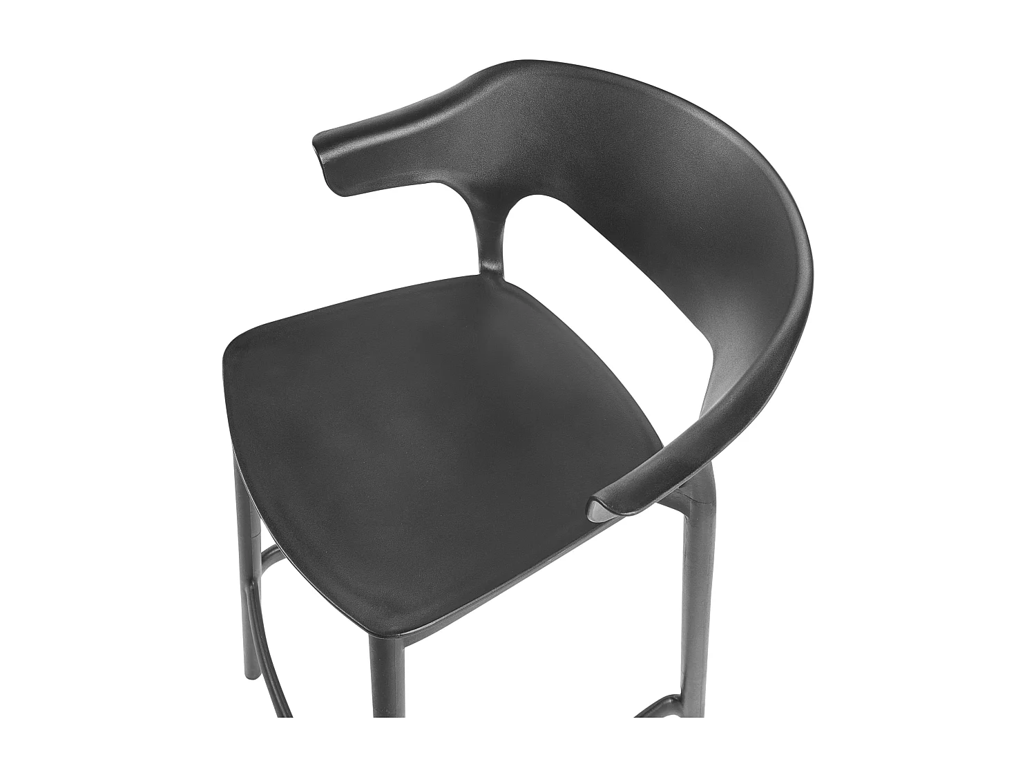 Lot de 2 chaises de bar de jardin GUBBIO Noir