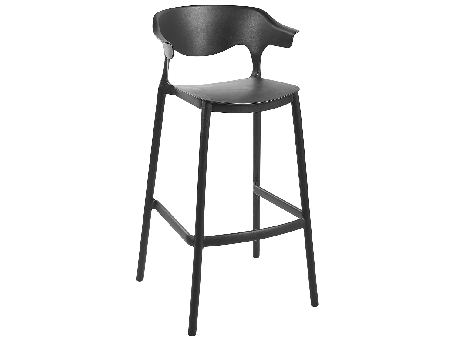 Lot de 2 chaises de bar de jardin GUBBIO Noir