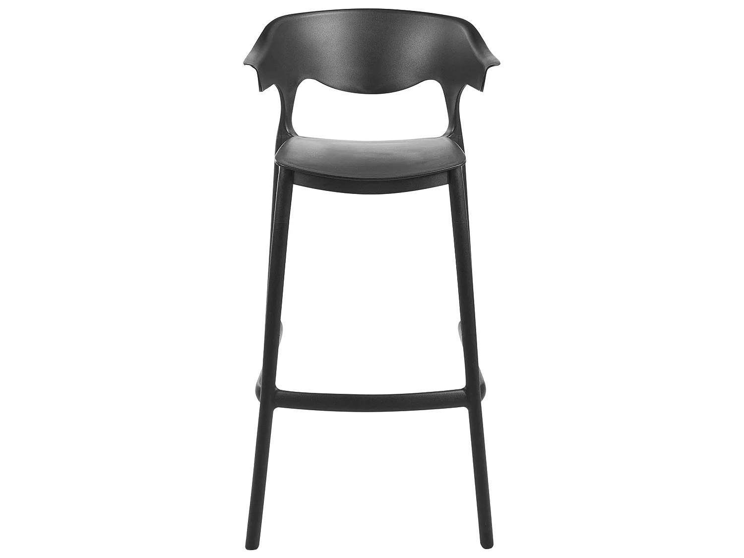 Lot de 2 chaises de bar de jardin GUBBIO Noir