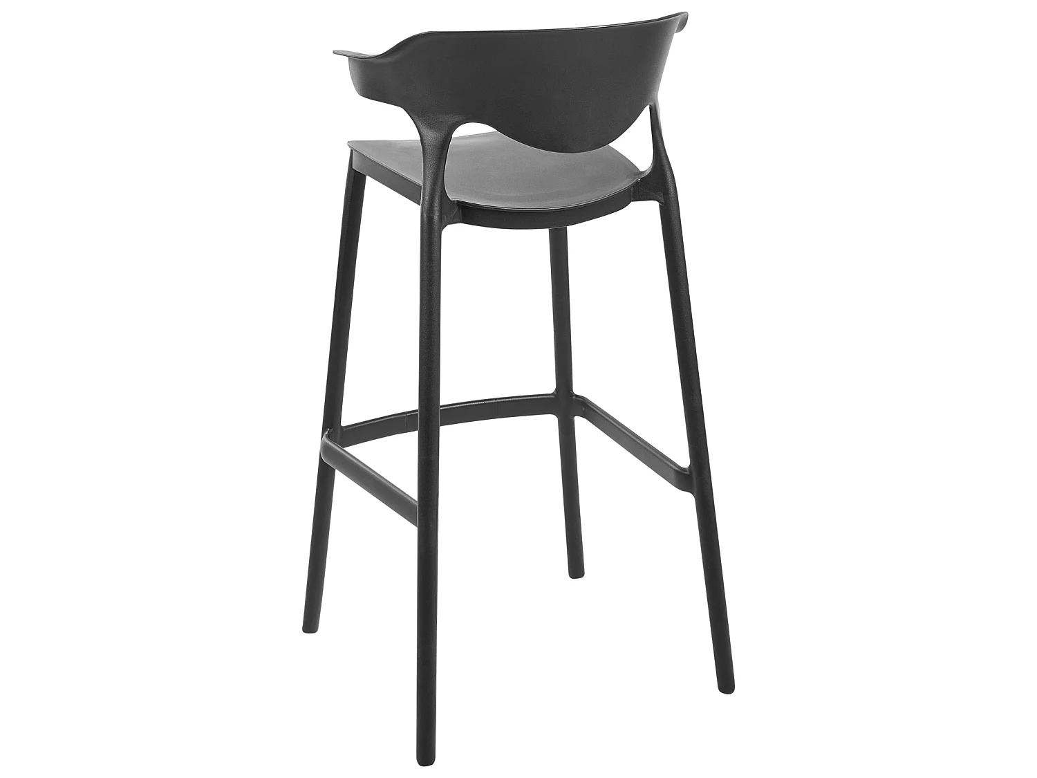 Lot de 2 chaises de bar de jardin GUBBIO Noir