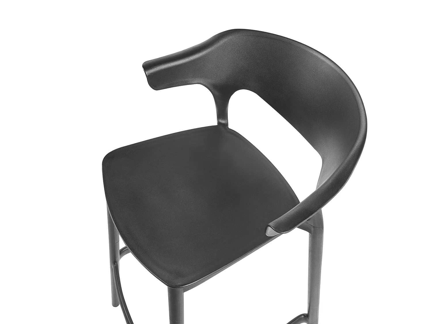 Lot de 2 chaises de bar de jardin GUBBIO Noir
