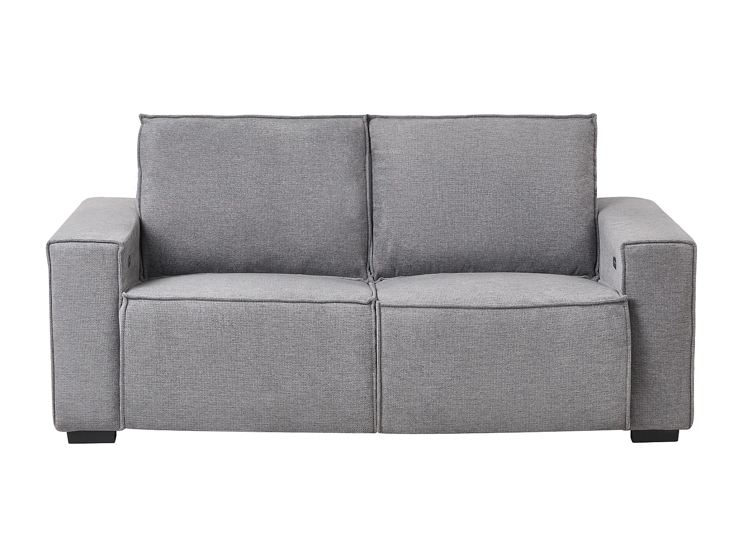 Canapé relax électrique 2 places NUKARI Tissu Gris