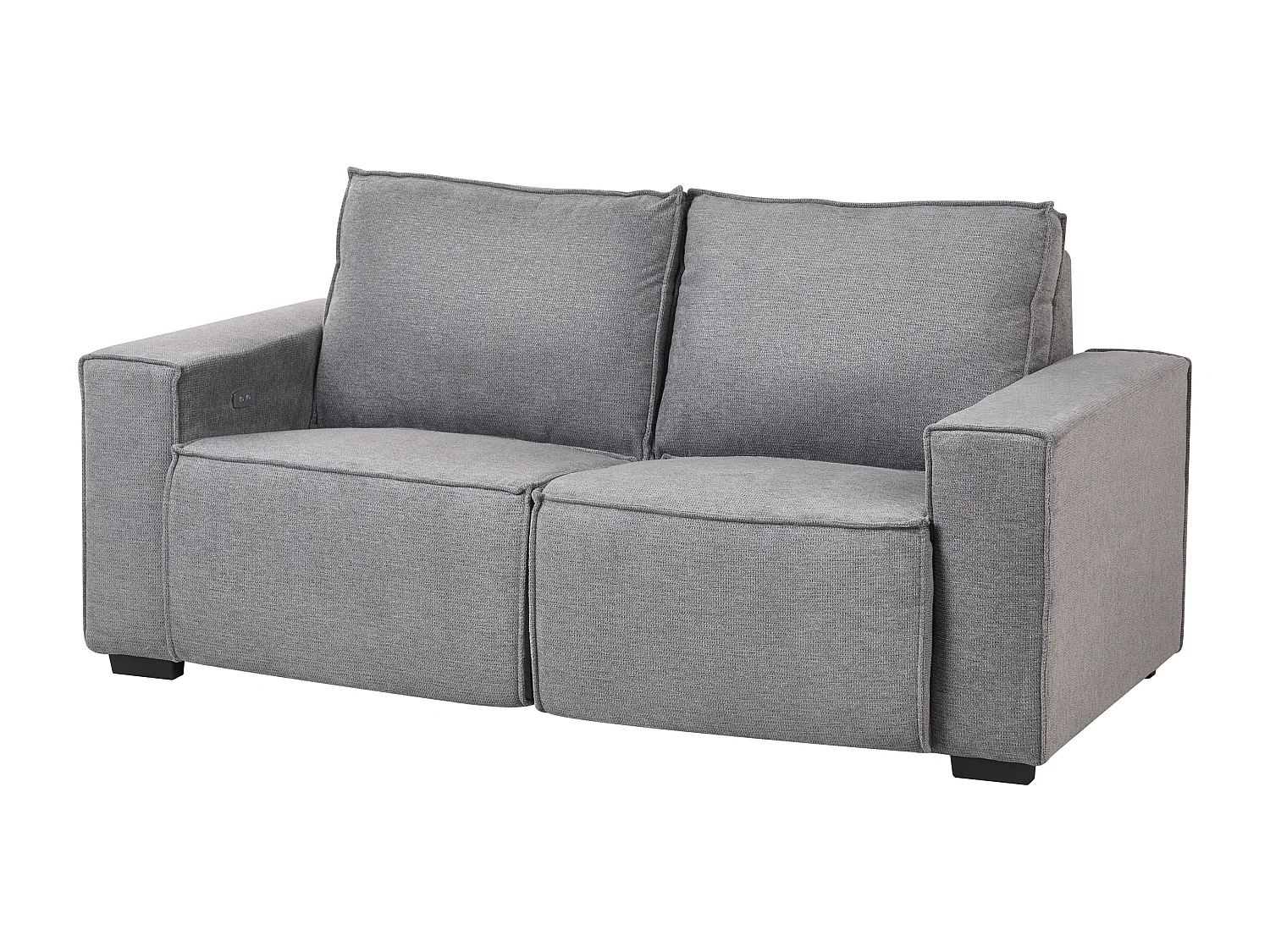 Canapé relax électrique 2 places NUKARI Tissu Gris