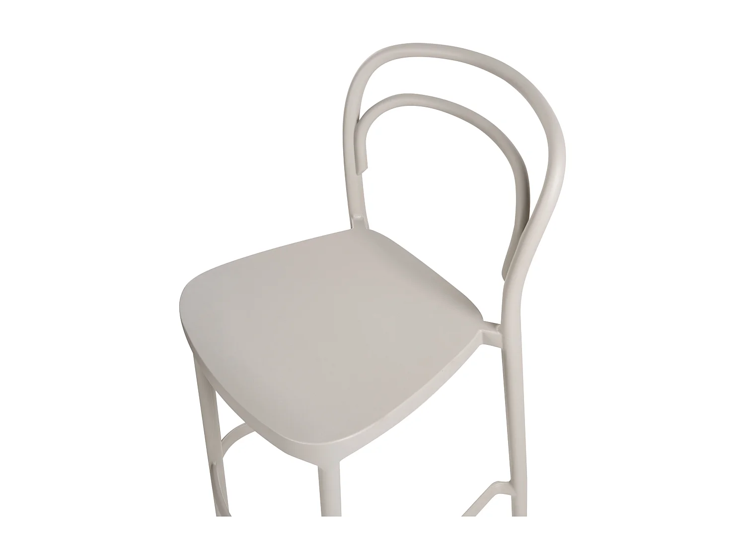 Lot de 2 chaises de bar de jardin PORANO Beige