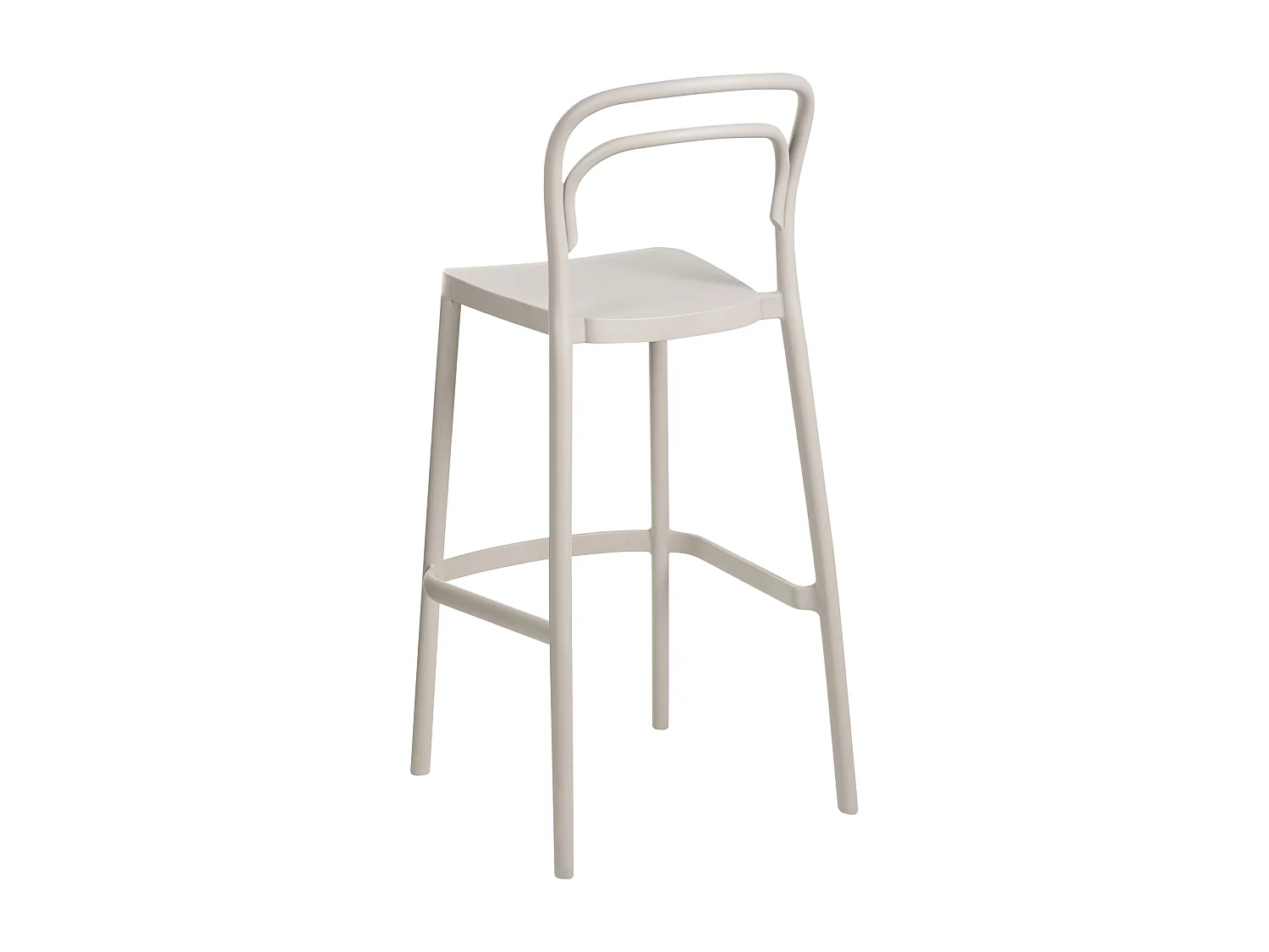 Lot de 2 chaises de bar de jardin PORANO Beige