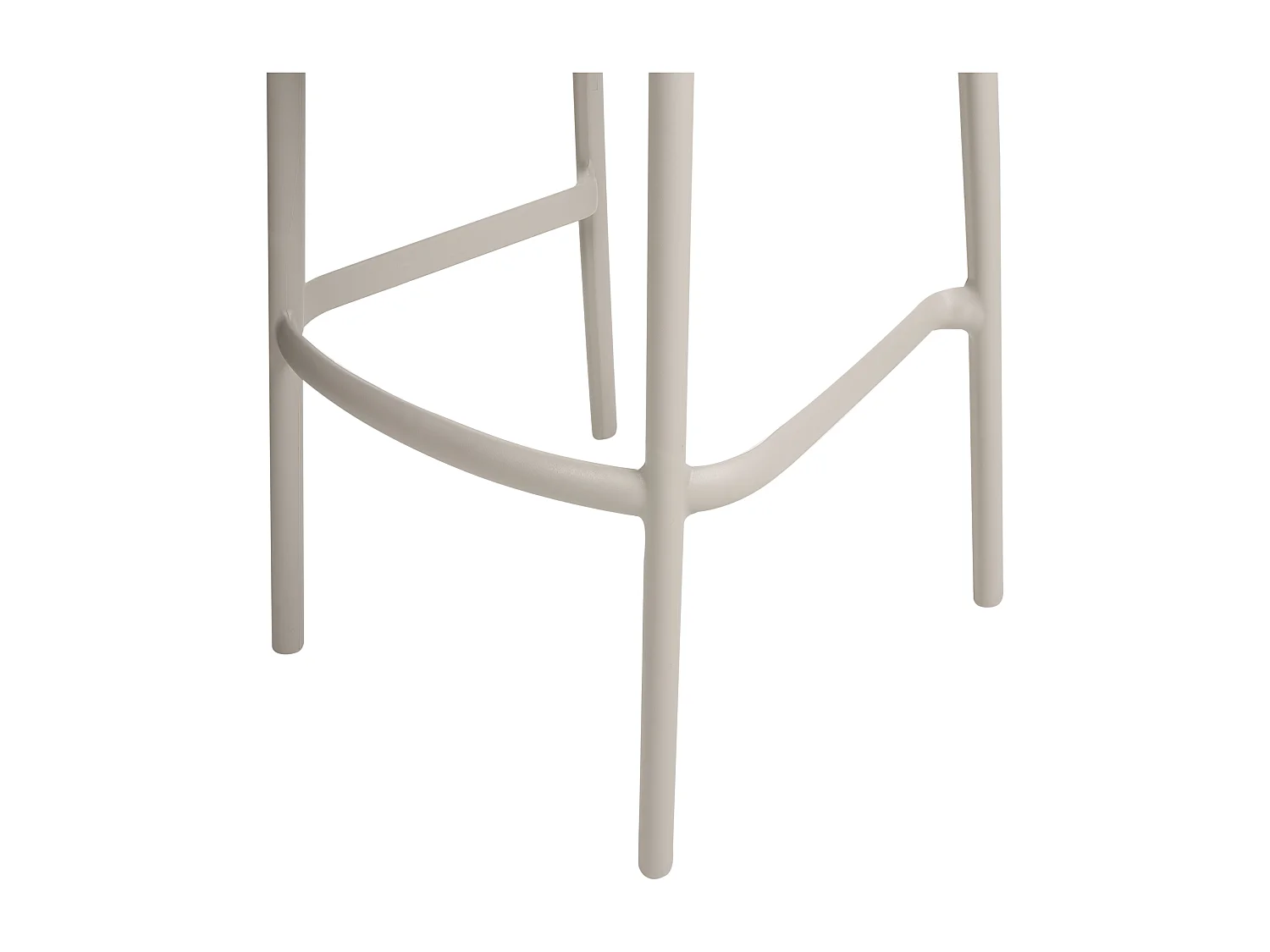 Lot de 2 chaises de bar de jardin PORANO Beige