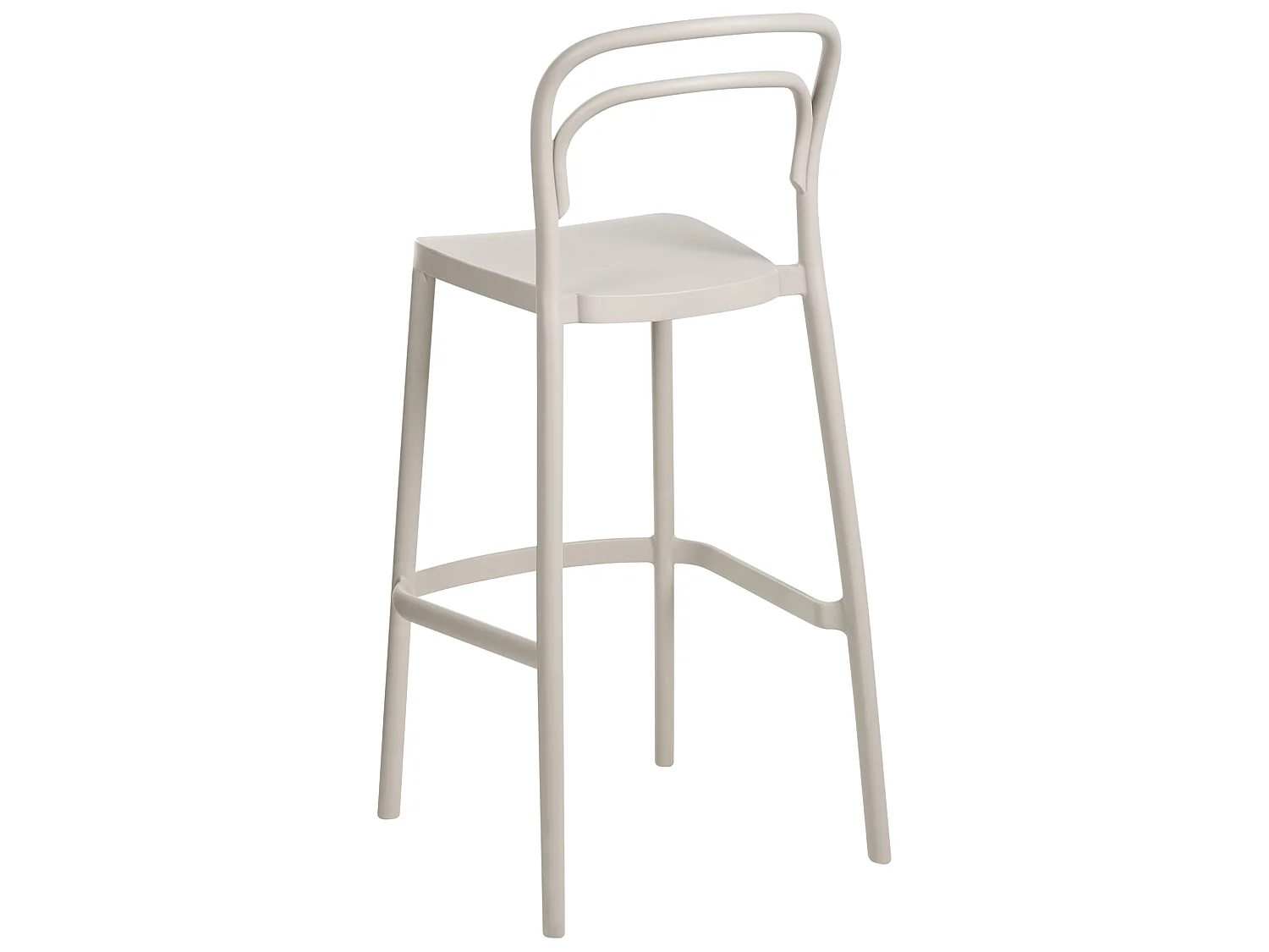 Lot de 2 chaises de bar de jardin PORANO Beige