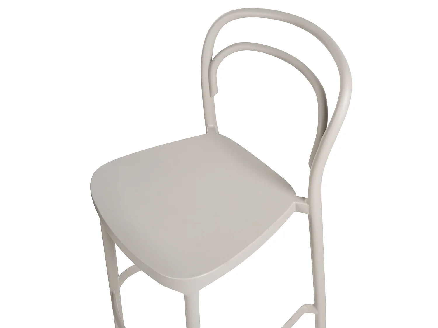 Lot de 2 chaises de bar de jardin PORANO Beige