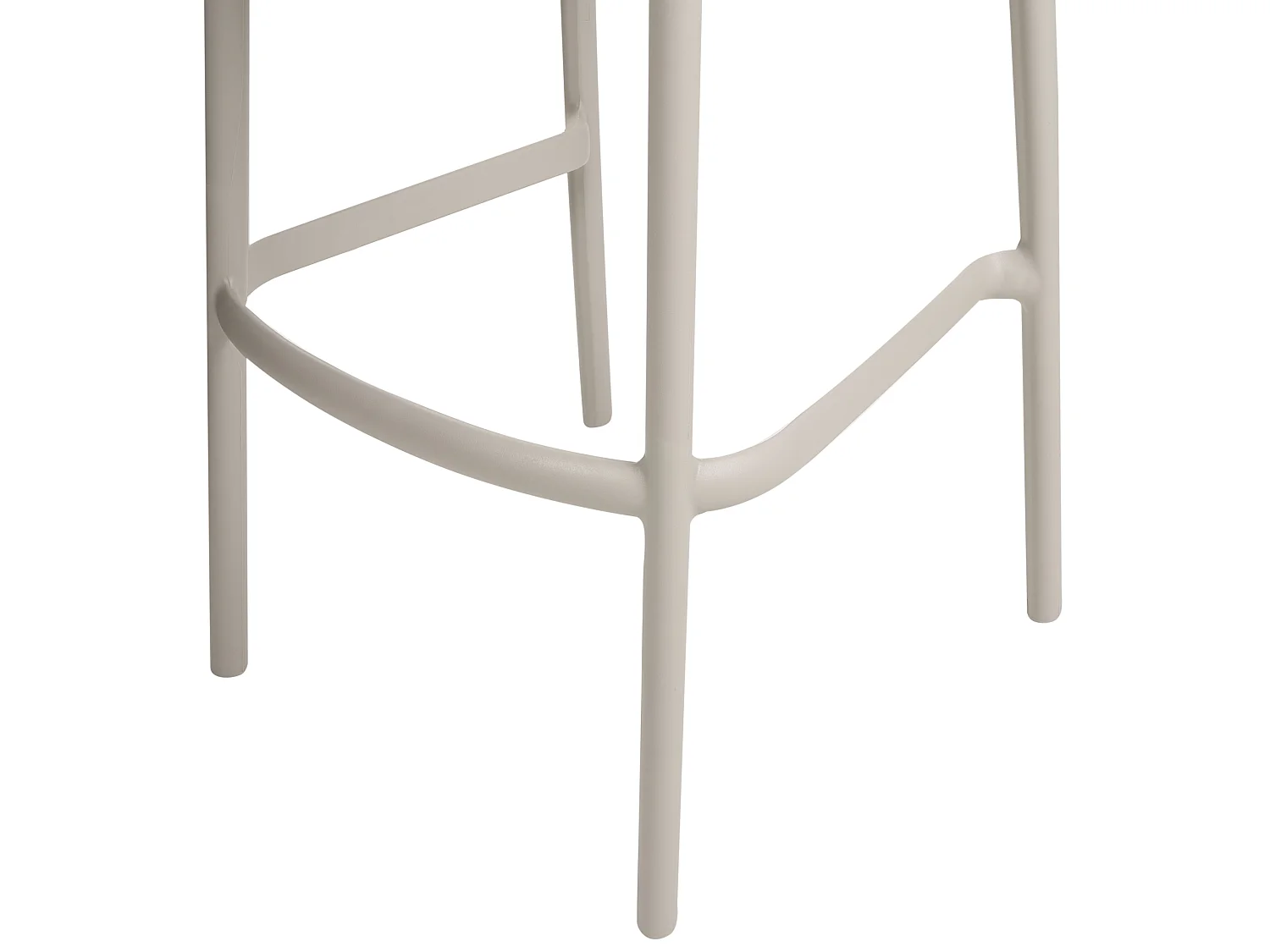 Lot de 2 chaises de bar de jardin PORANO Beige