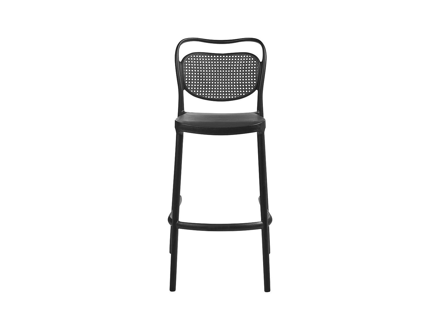 Lot de 2 chaises de bar de jardin CELLENO Noir