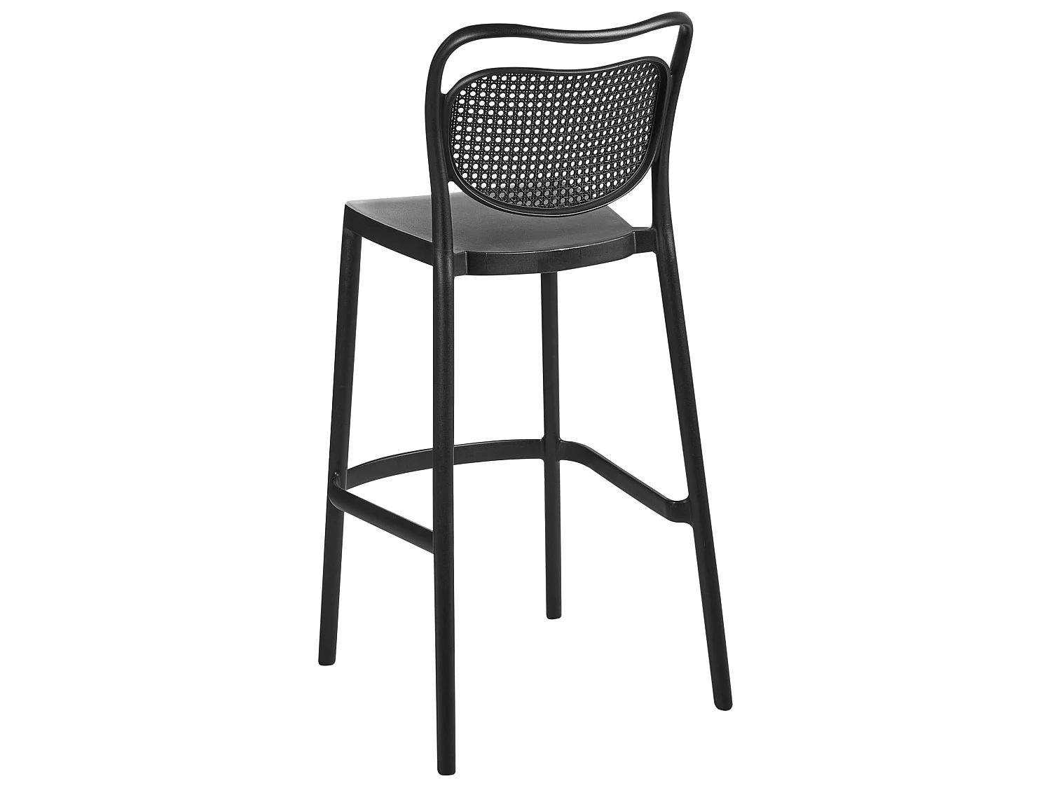 Set of 2 Garden Bar Chairs CELLENO Black