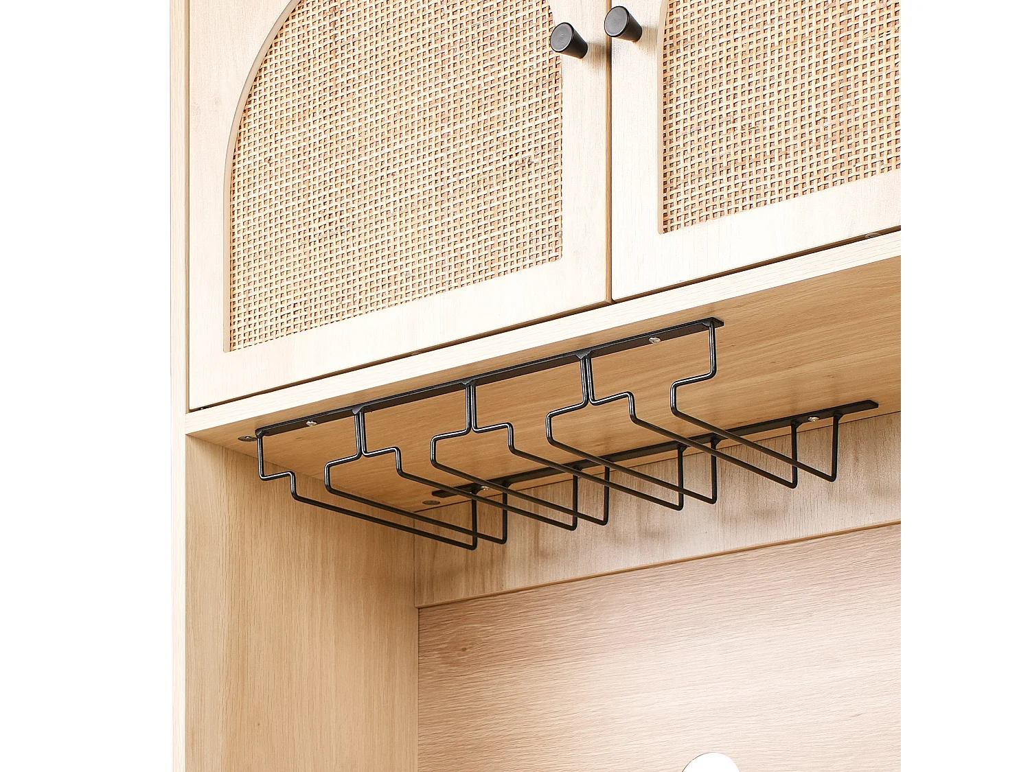 Kitchen Hutch CAMPBELLTON 120 cm Light Brown