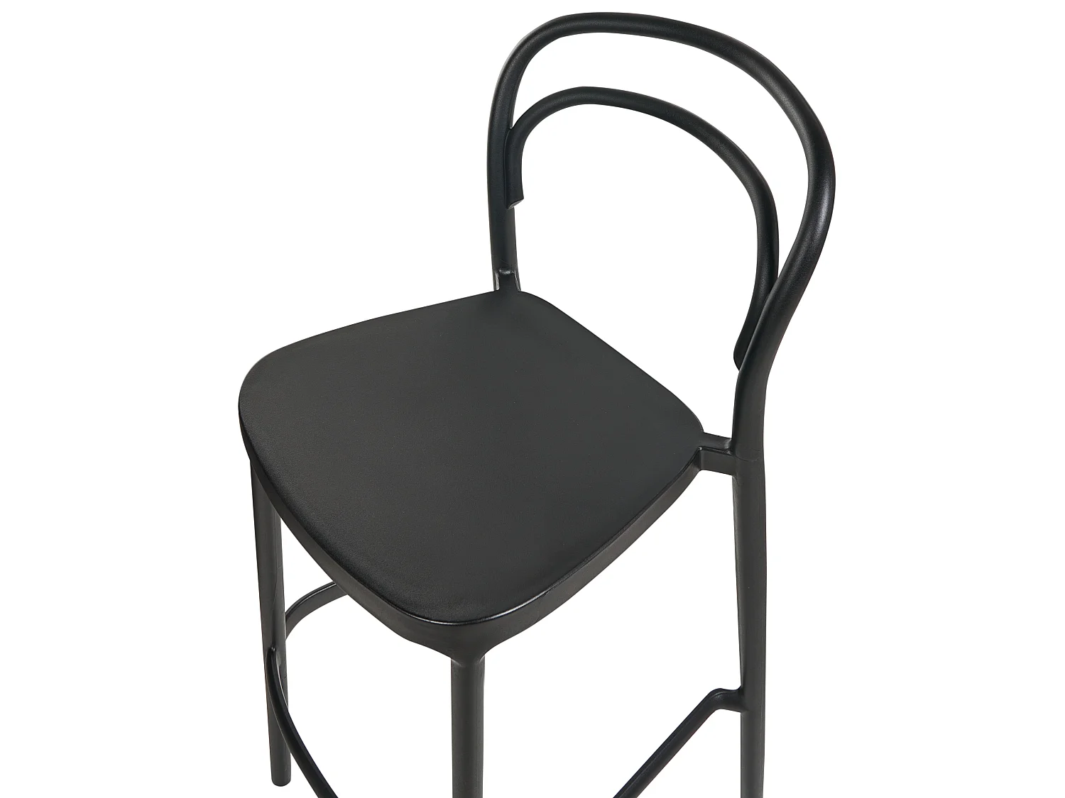 Lot de 2 chaises de bar de jardin PORANO Noir