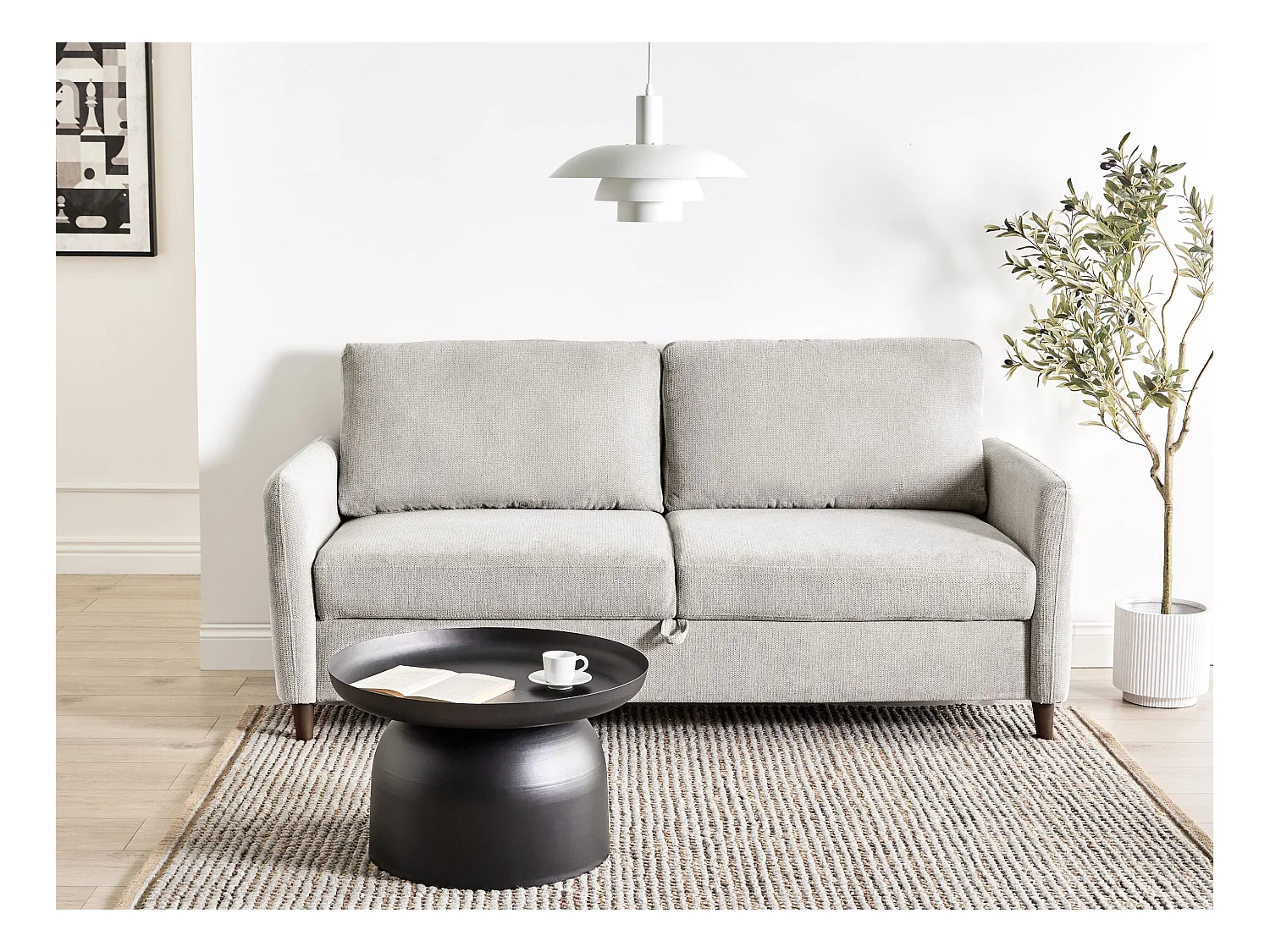 Canapé 3 places MARE Tissu Gris