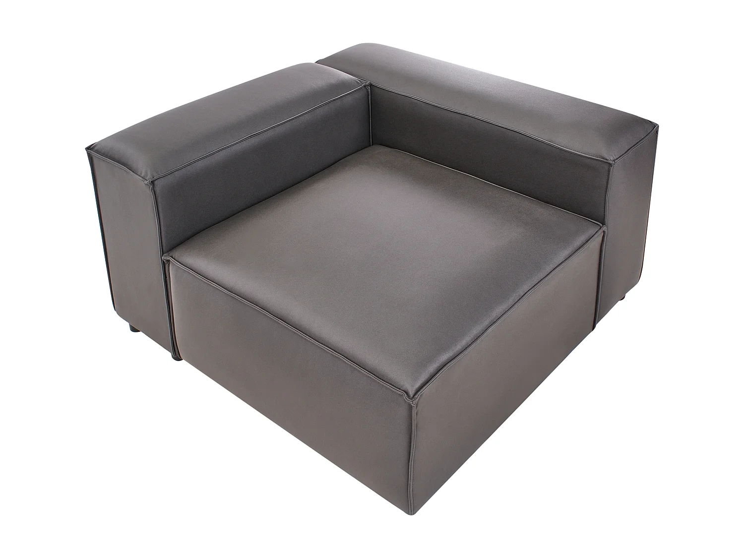 Module d'angle BRANDE Cuir PU Noir Symétrique