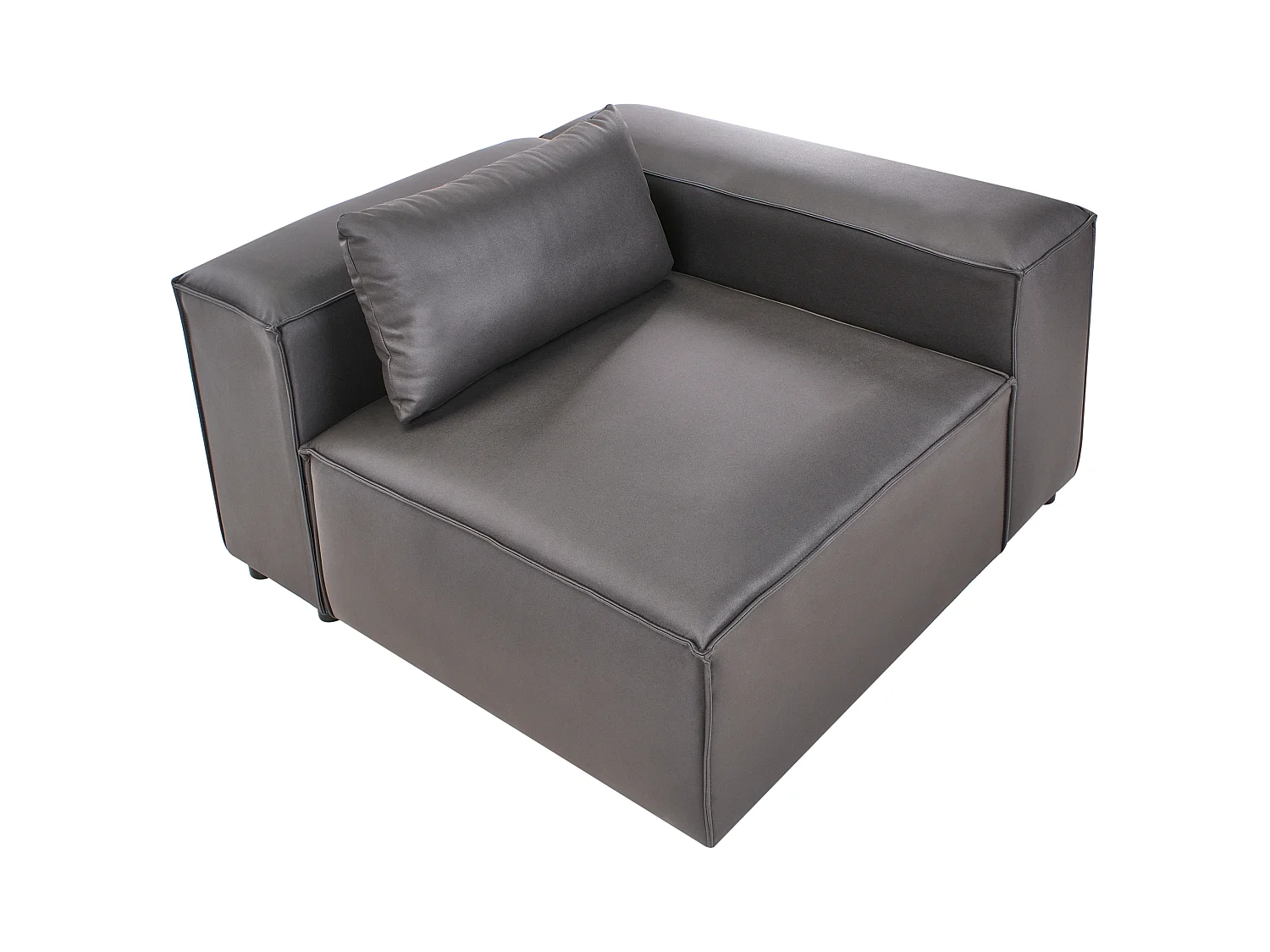 Corner Seat BRANDE Symmetrical Black Fabric
