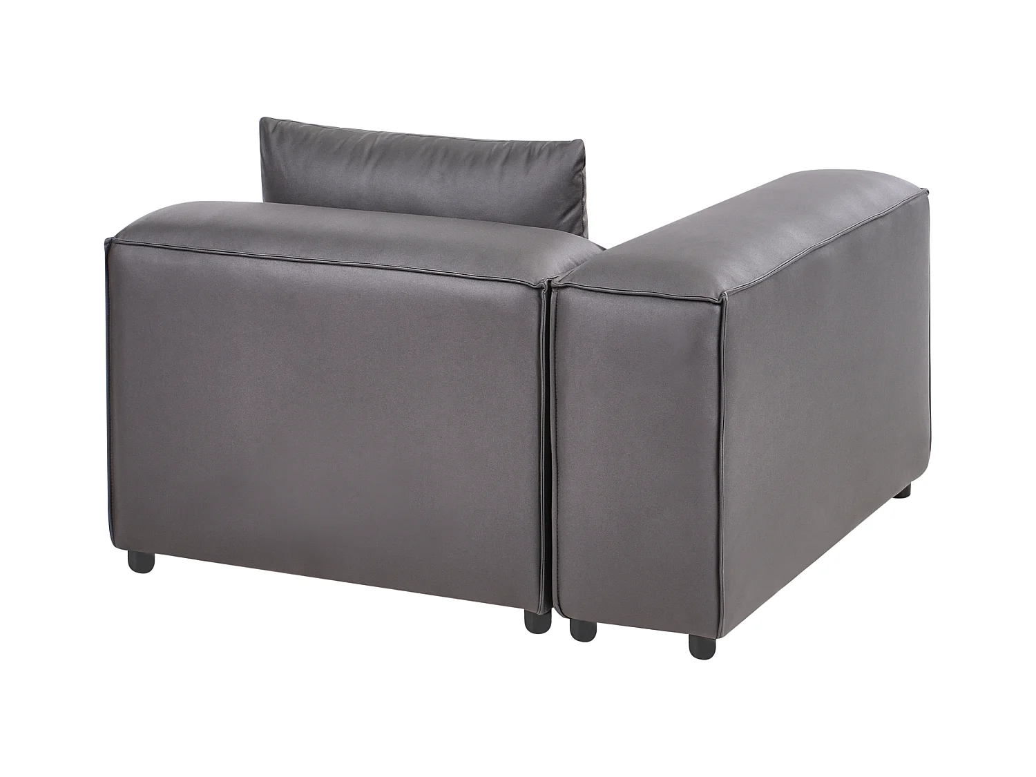 Module d'angle BRANDE Cuir PU Noir Côté droit