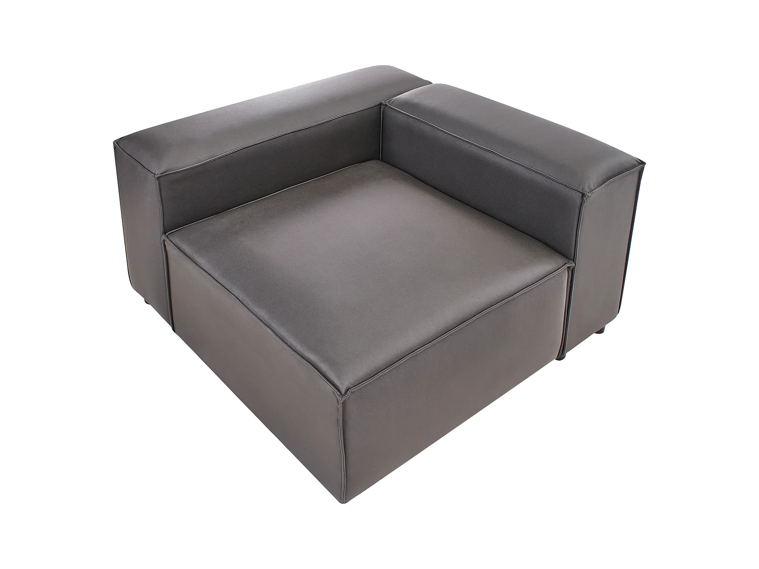 Module d'angle BRANDE Cuir PU Noir Côté droit