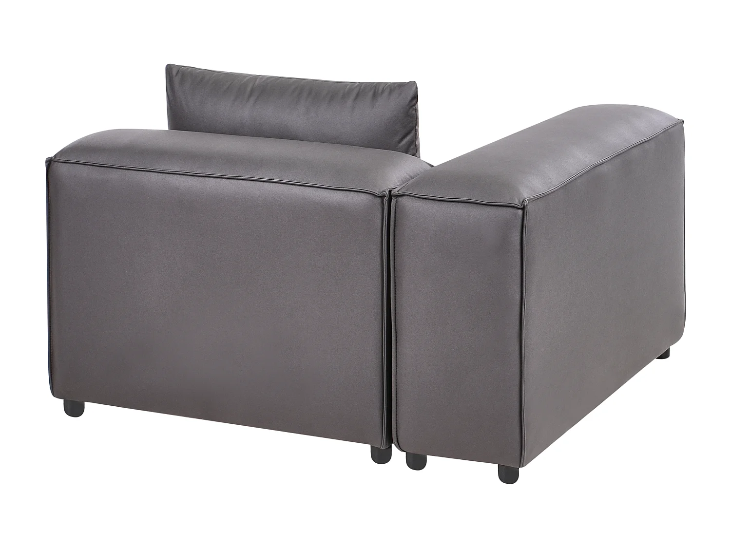 Module d'angle BRANDE Cuir PU Noir Côté droit