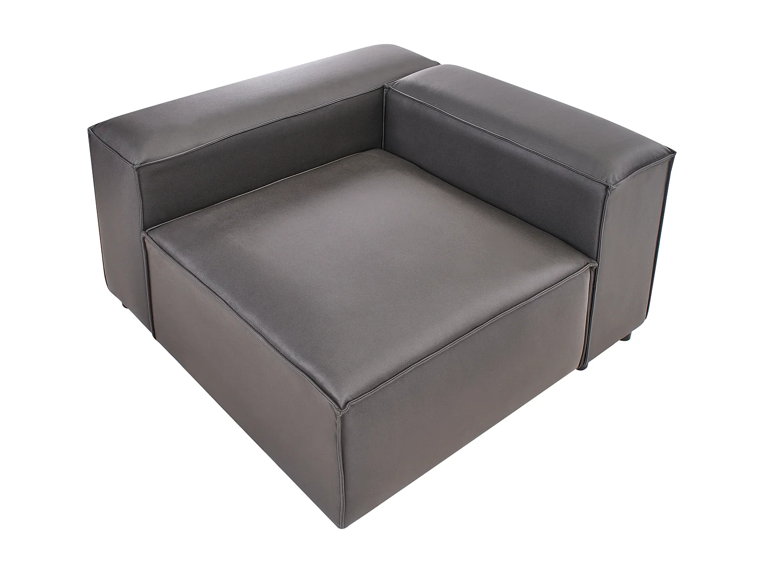 Module d'angle BRANDE Cuir PU Noir Côté droit