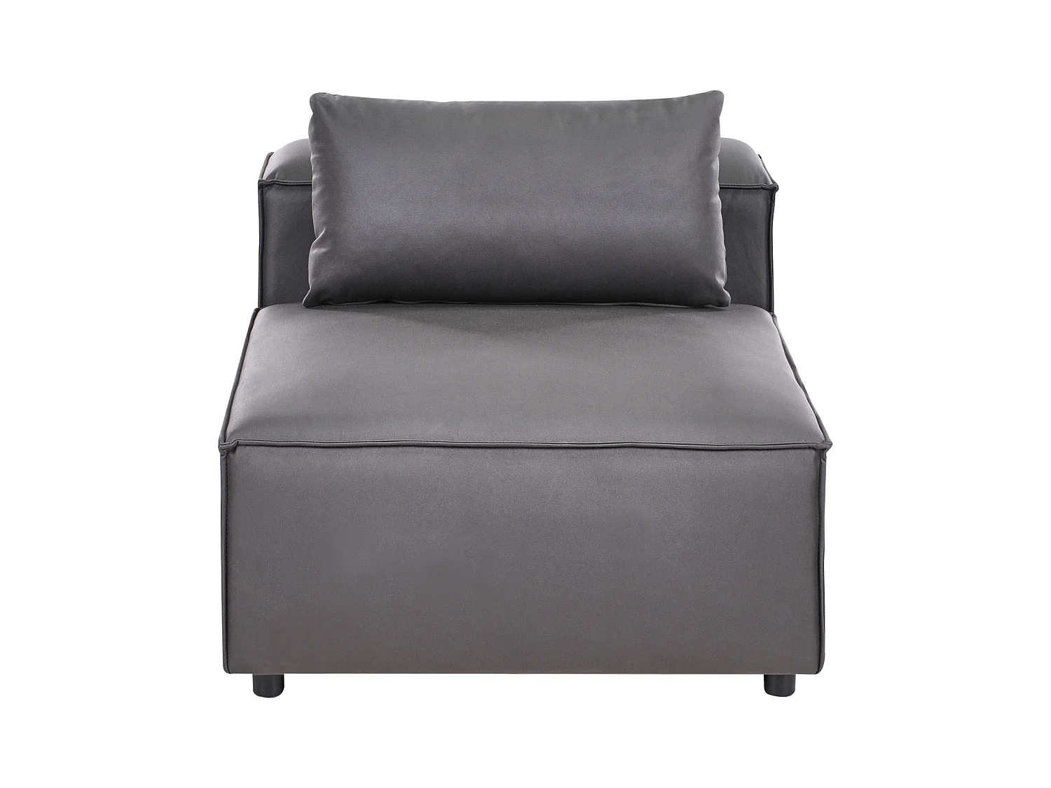 Canapé modulable 3 places BRANDE Cuir PU Noir