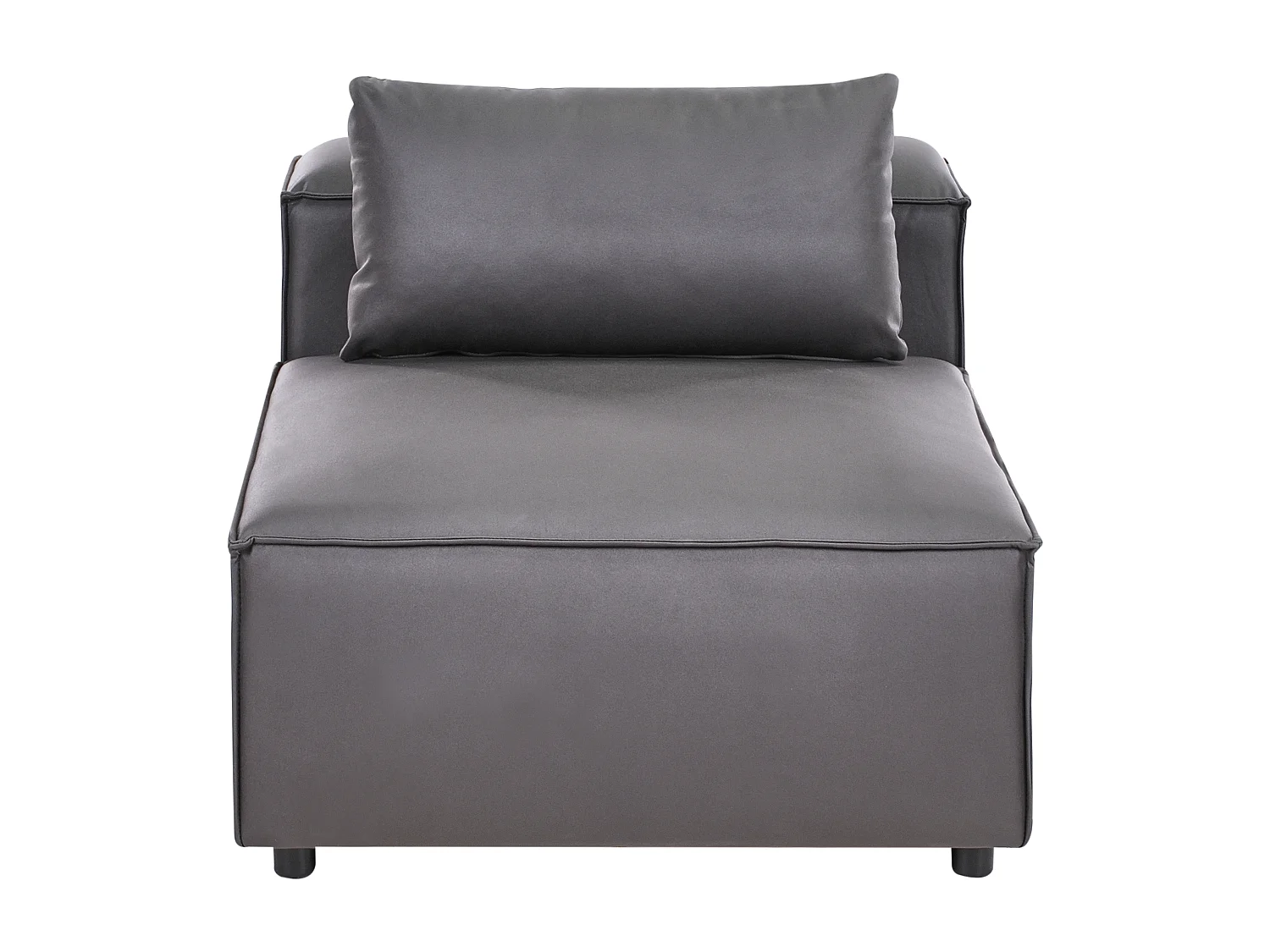 Canapé modulable 3 places BRANDE Cuir PU Noir