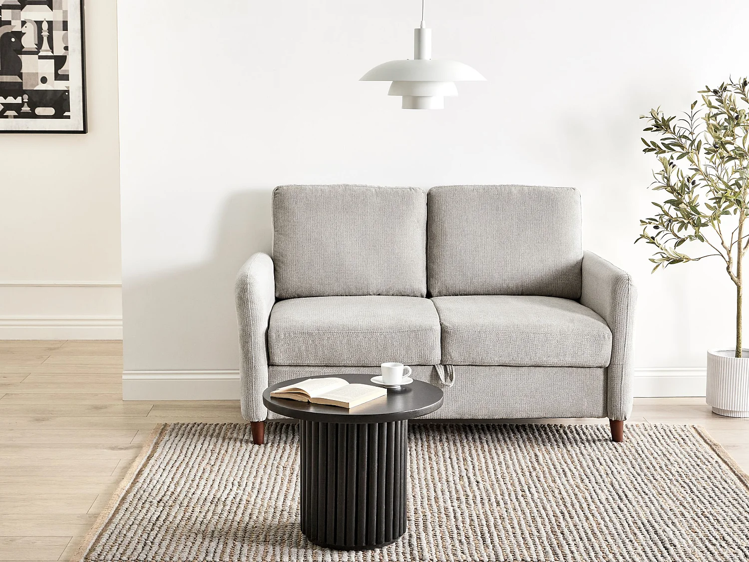 Canapé 2 places MARE Tissu Gris