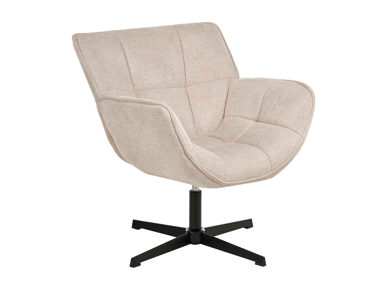 Fauteuil pivotant AUMA Tissu Beige