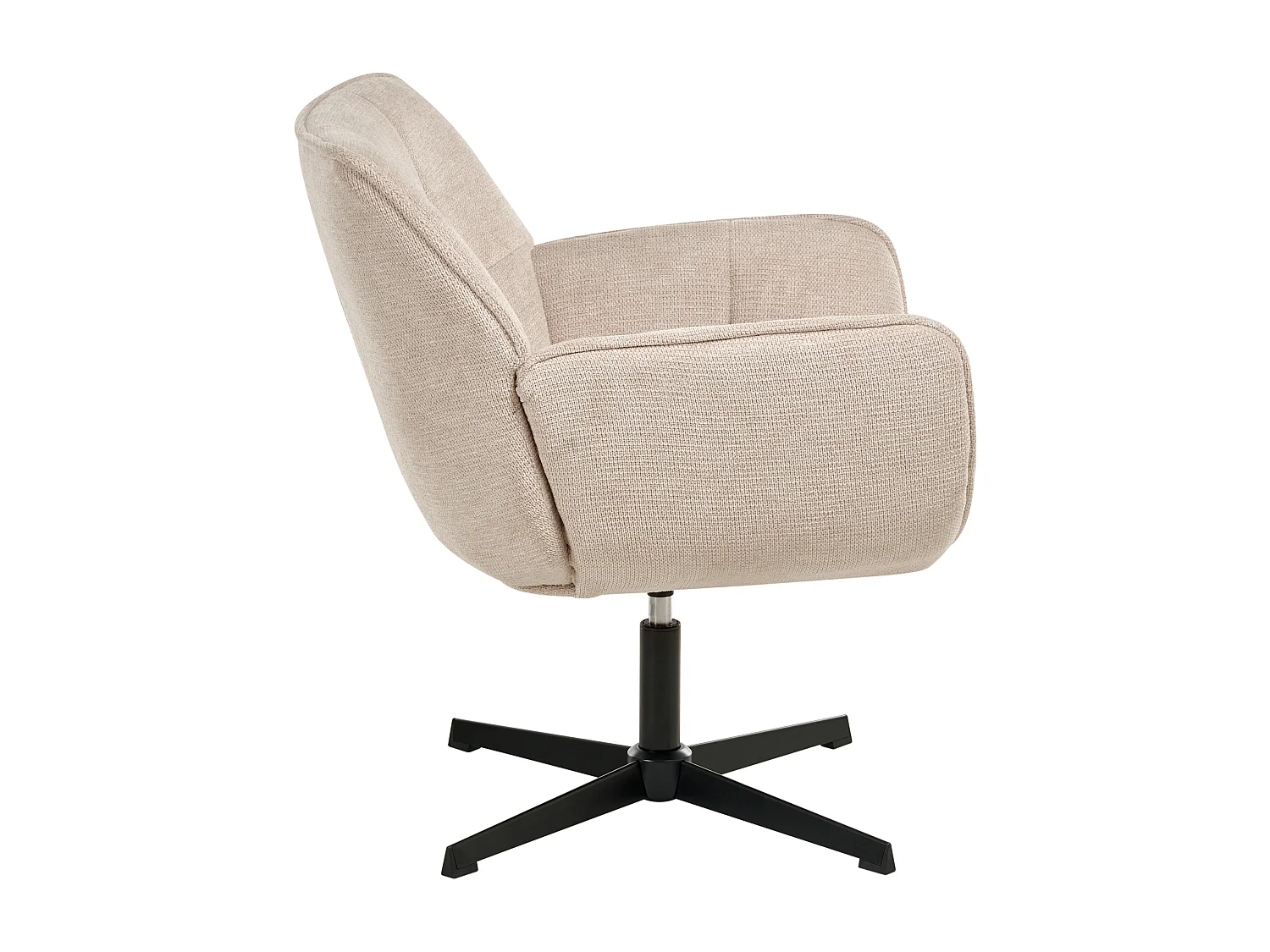 Fauteuil pivotant AUMA Tissu Beige