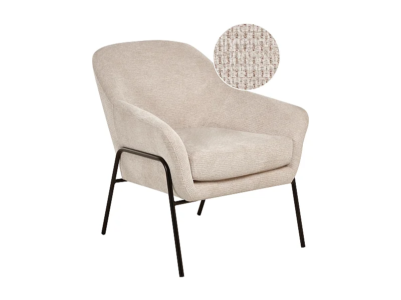 Fauteuil VEDDIGE Tissu Beige