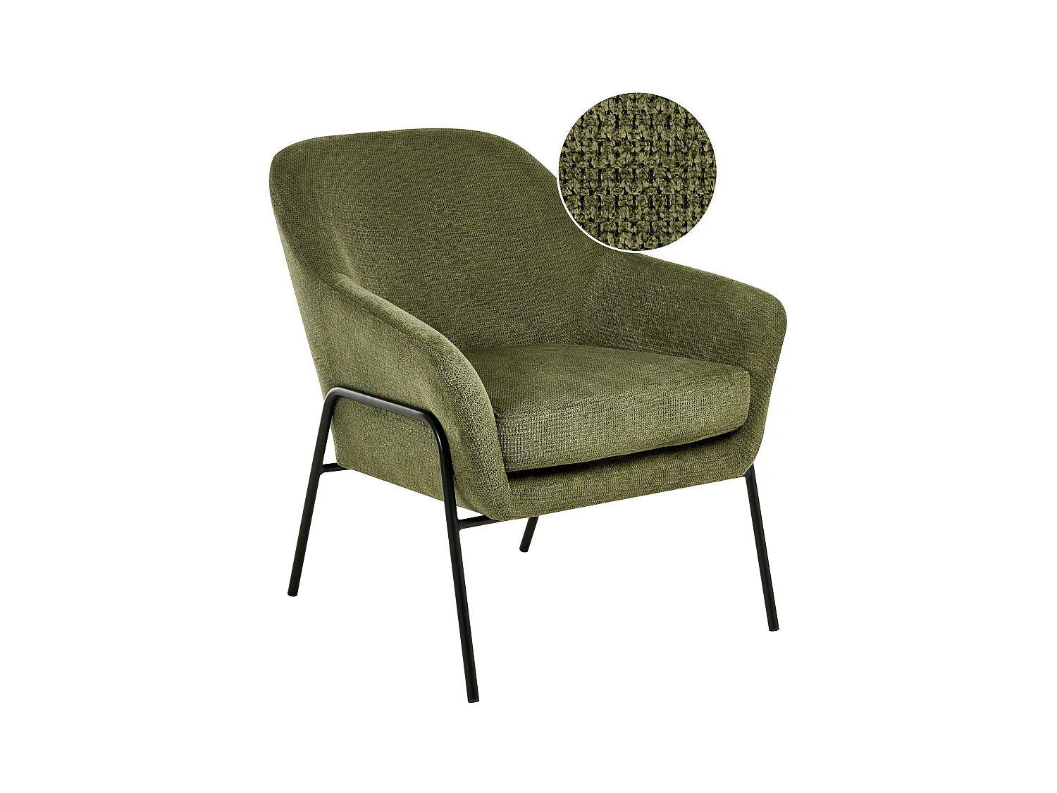 Fauteuil VEDDIGE Tissu Vert
