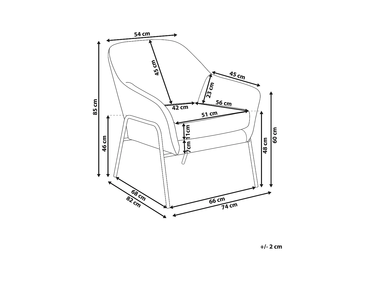 Fauteuil VEDDIGE Tissu Vert
