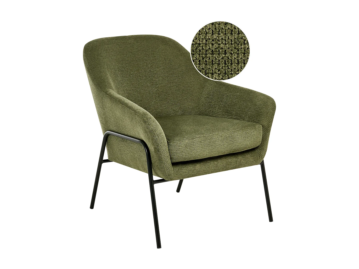 Fauteuil VEDDIGE Tissu Vert