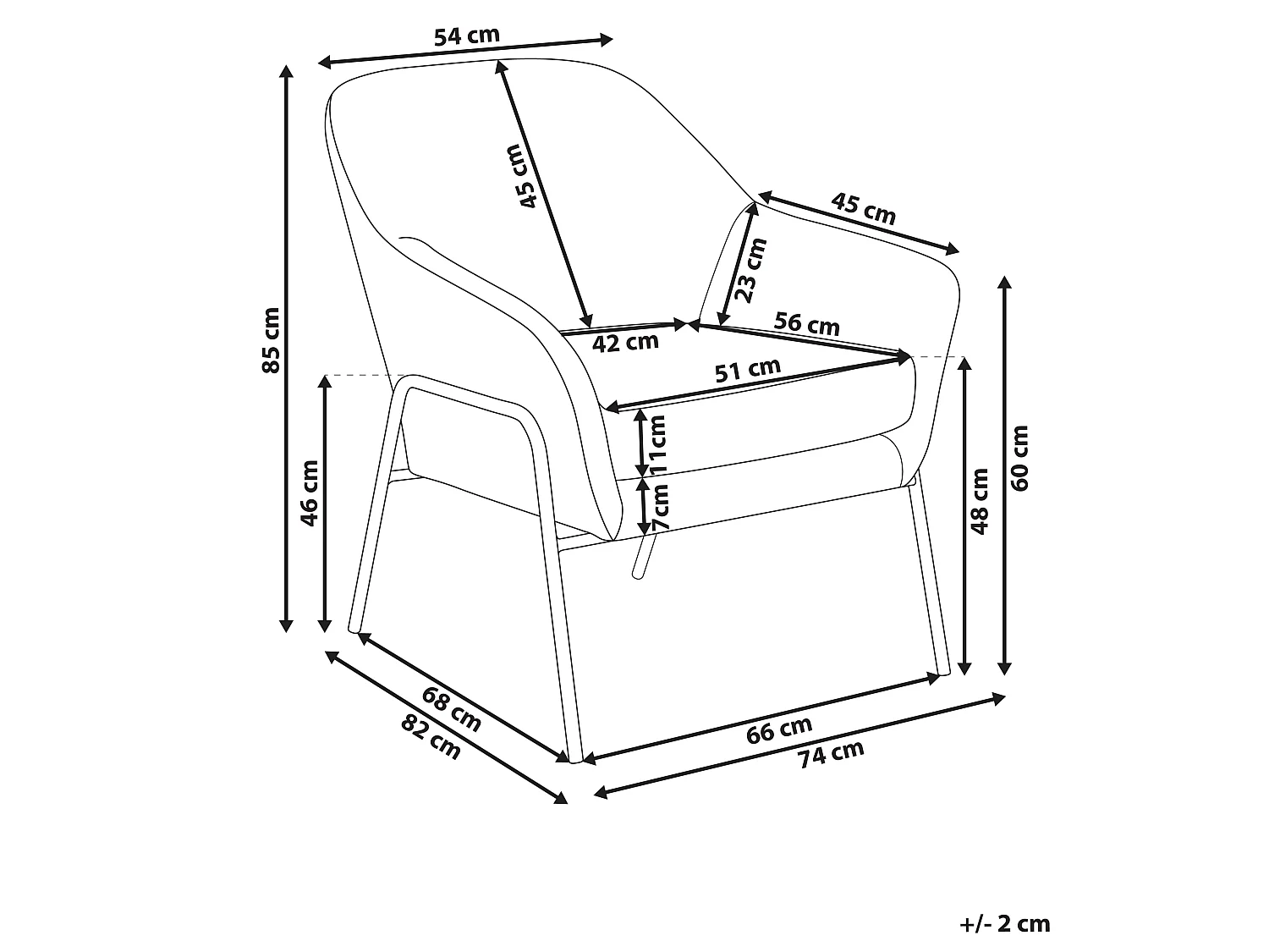 Fauteuil VEDDIGE Tissu Vert