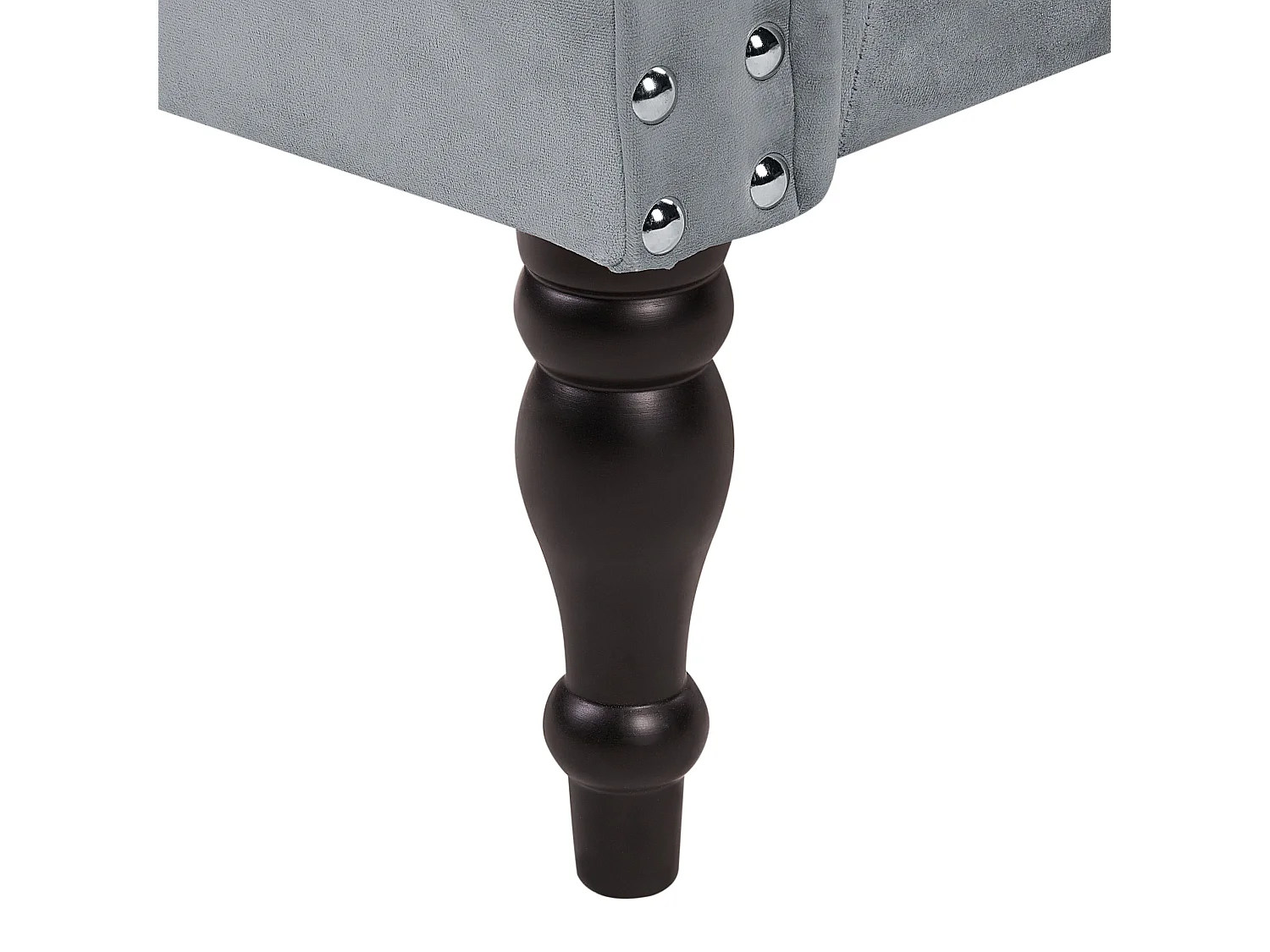 Chaise longue côté droit IVRY Velours Gris