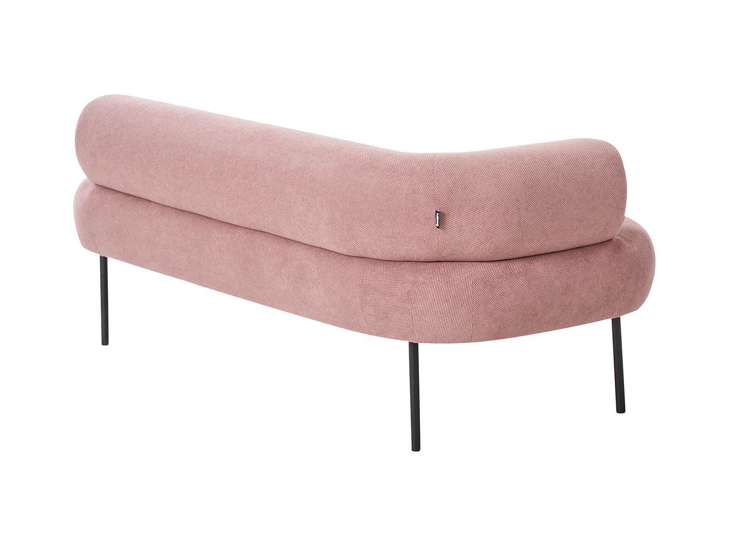 Chaise longue côté droite MIRMANDE Tissu Rose