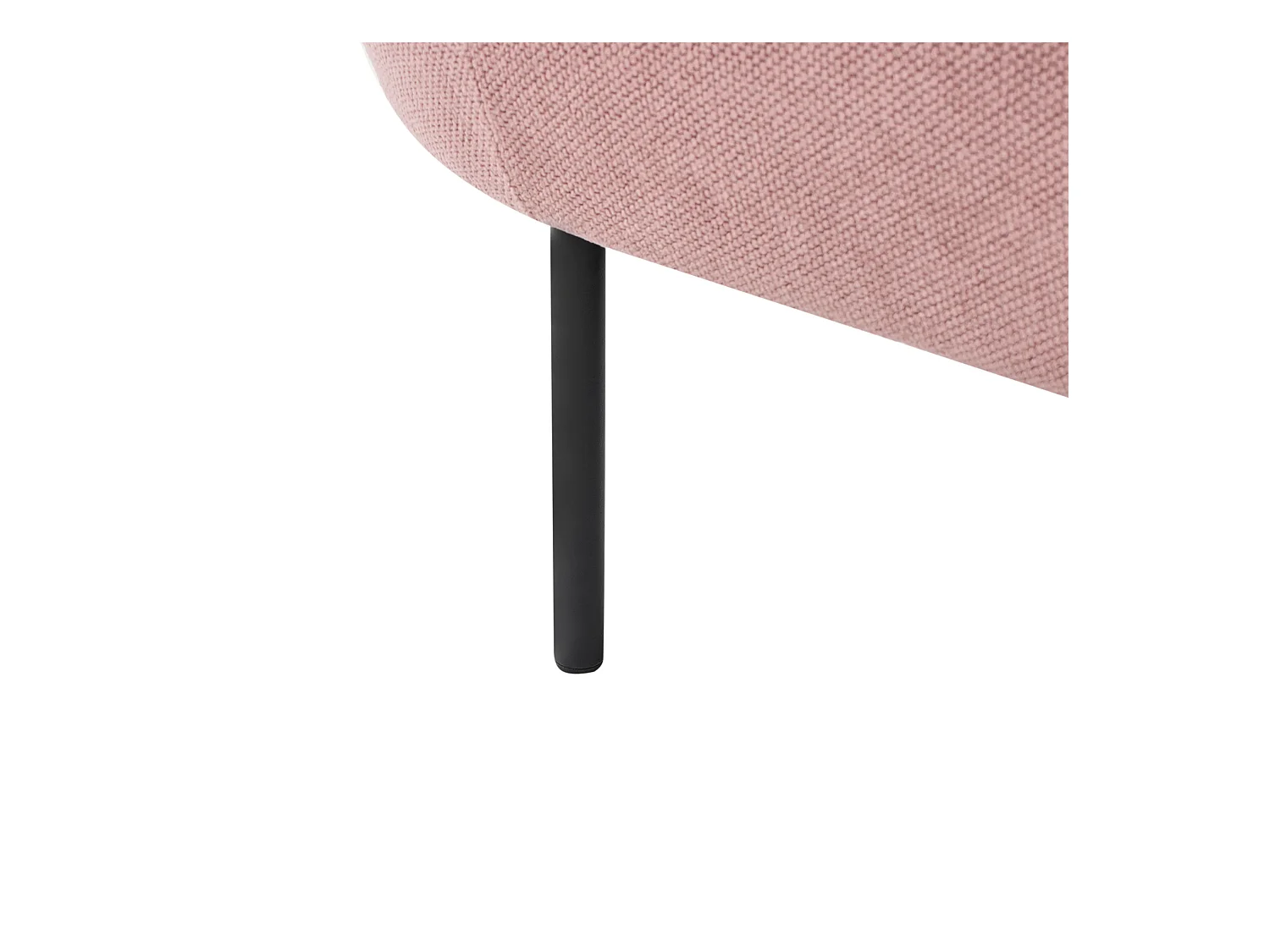 Chaise longue côté droite MIRMANDE Tissu Rose