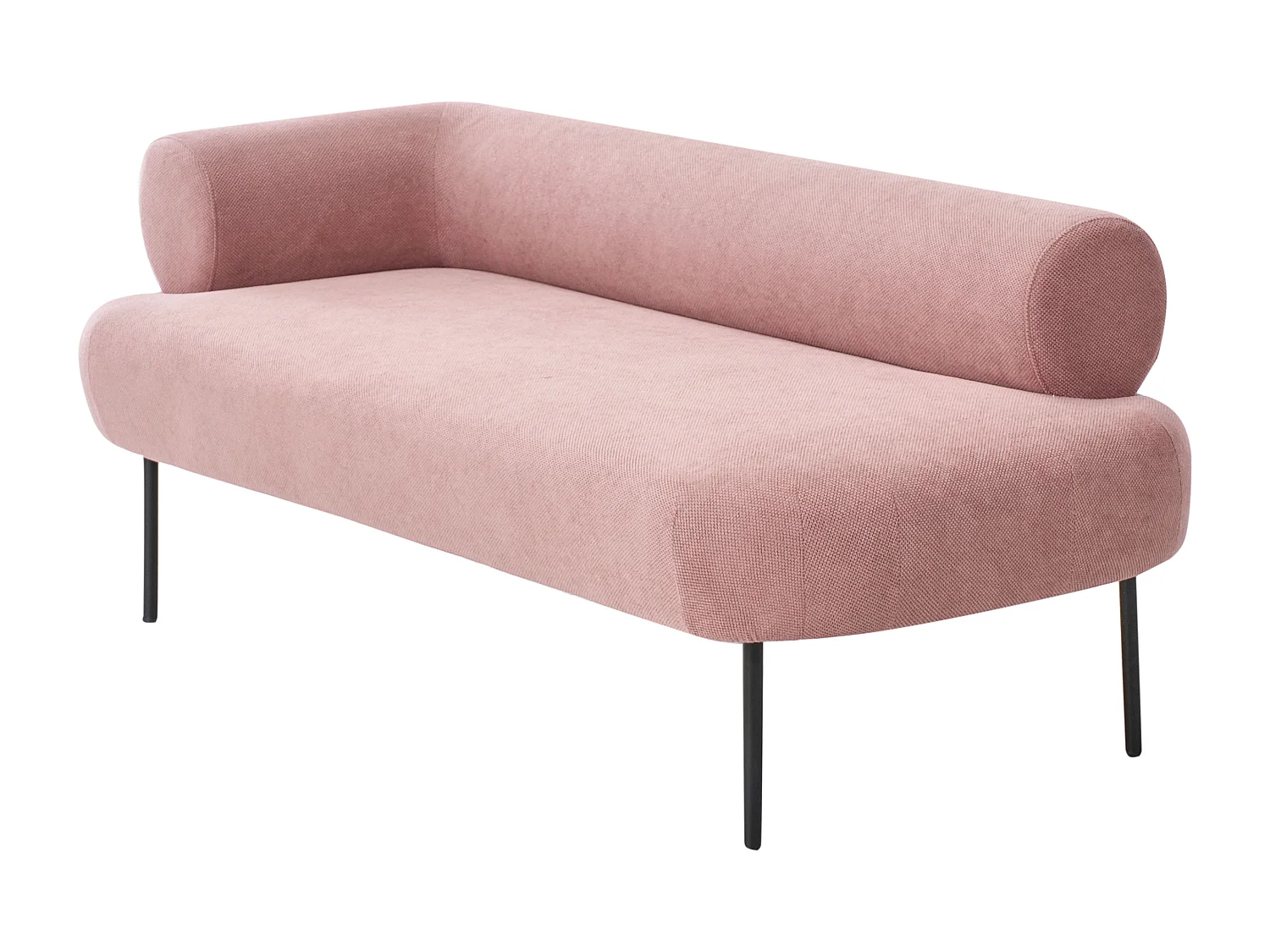 Chaise longue côté droite MIRMANDE Tissu Rose